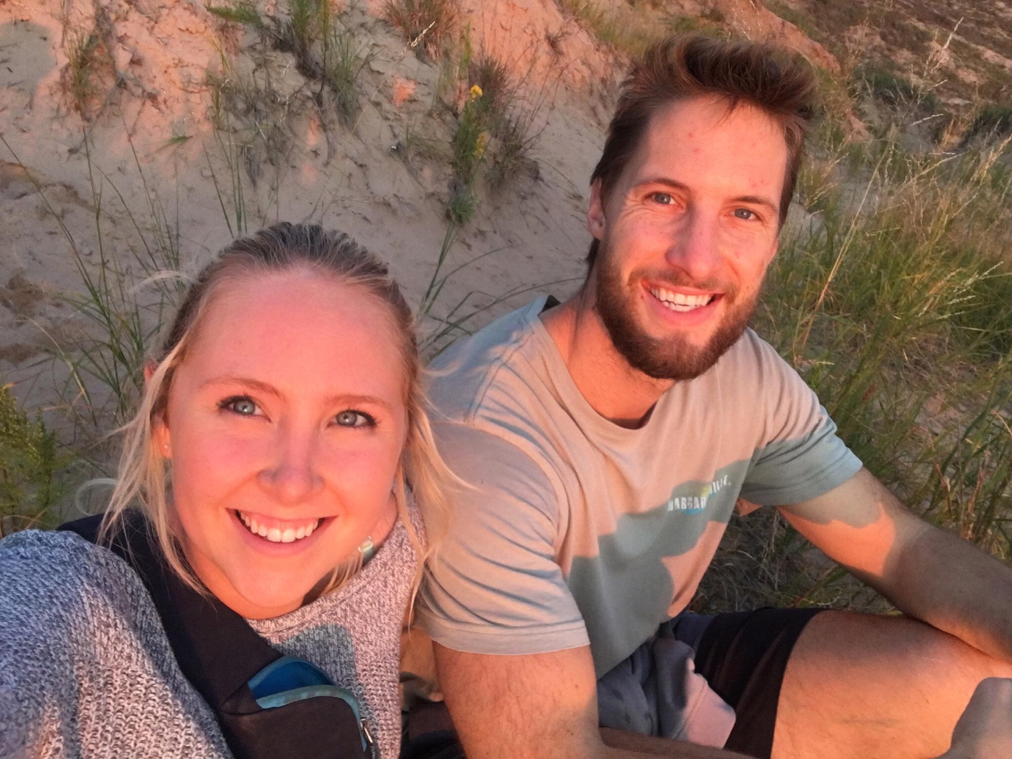 Hiking the dune