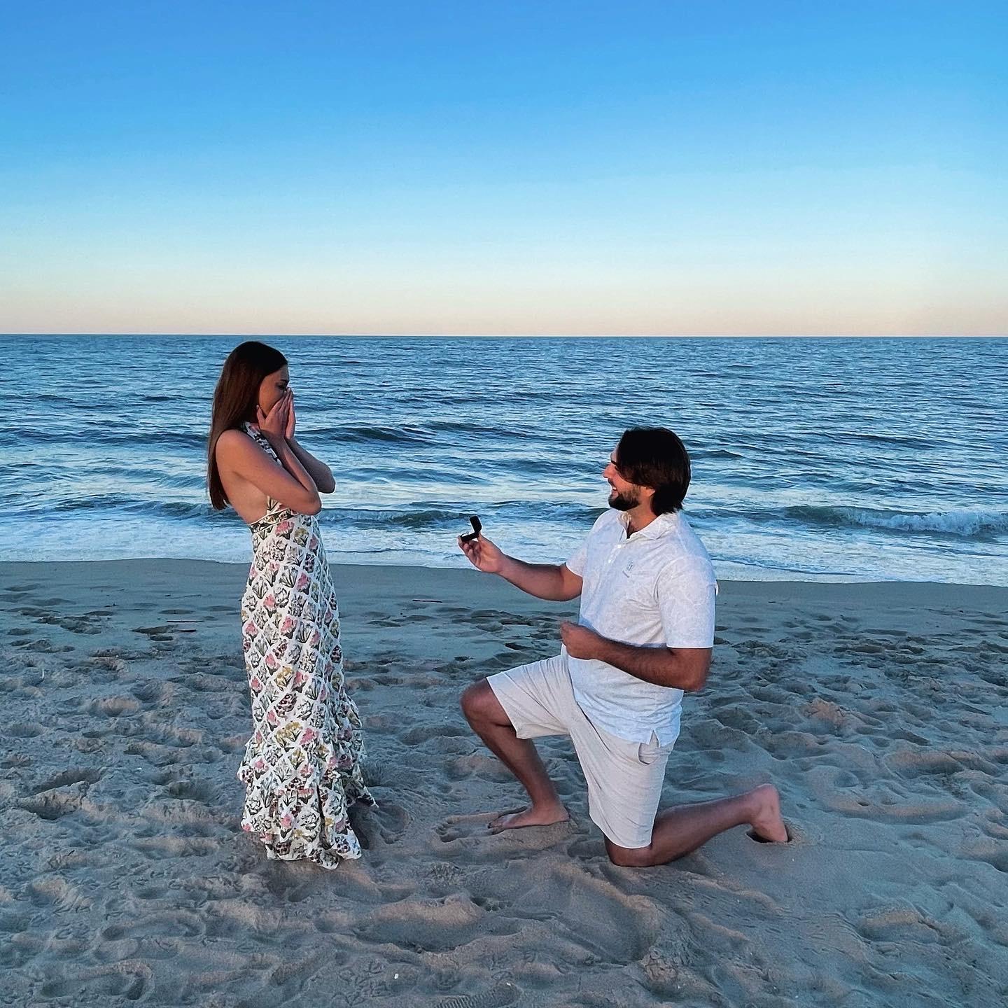 Ben proposes to Lindsay on vacation in Bethany Beach - August 2022