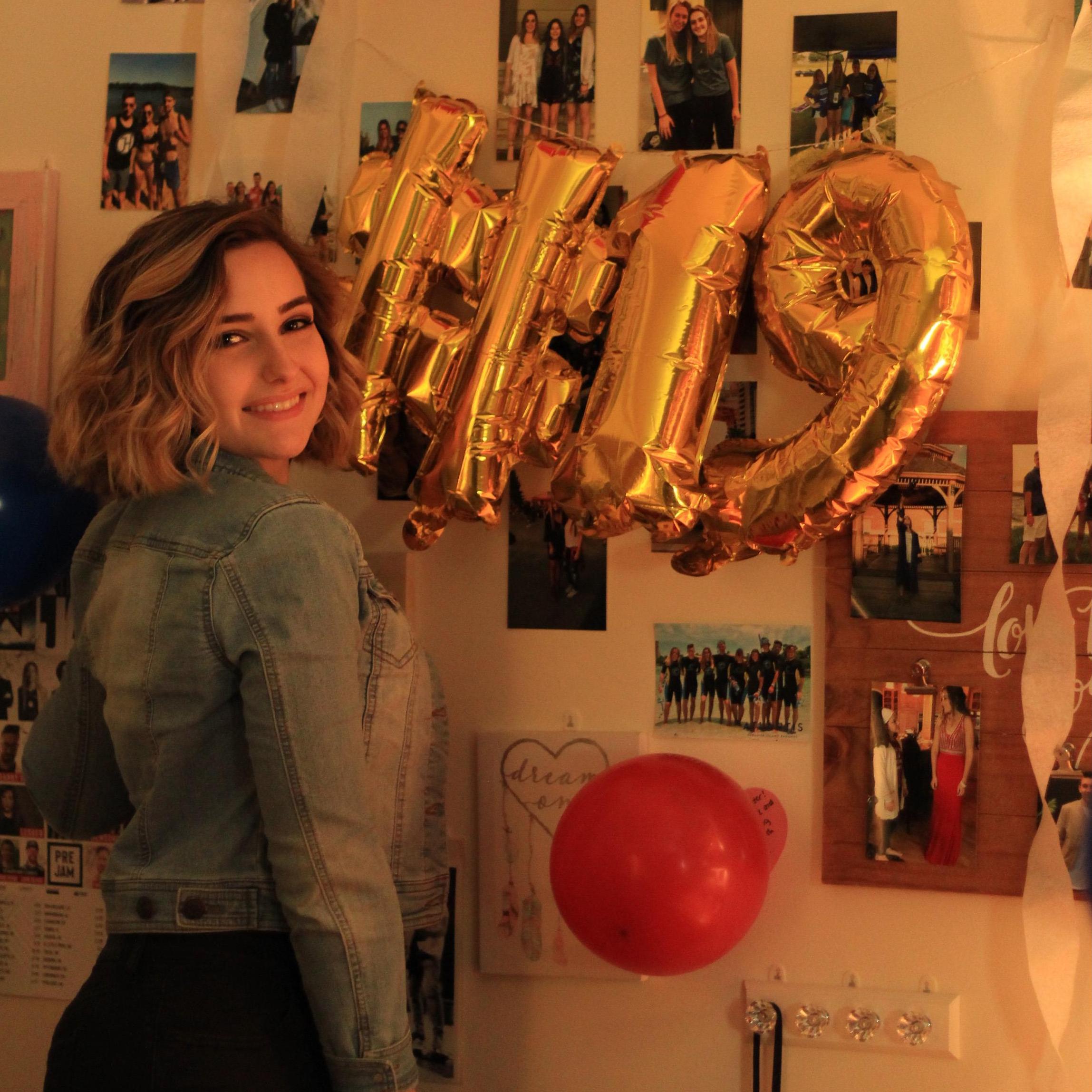 This picture was taken on my 19th birthday - the night before our first date! At this point, we had been talking for a few weeks, and I was really nervous to meet Zach, but also excited!