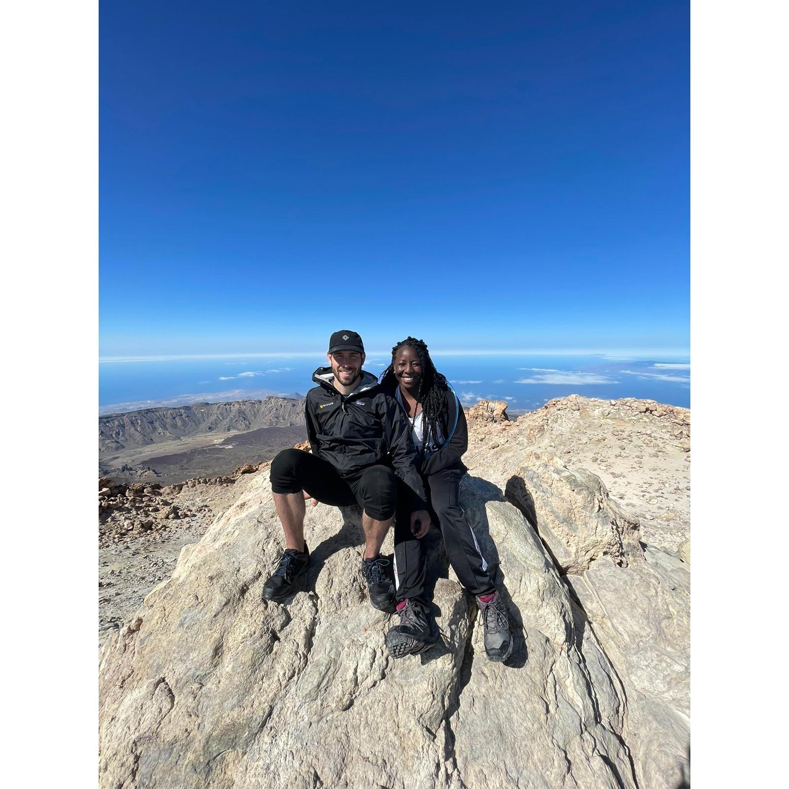 Hiking up Mt Teide in Canary Islands