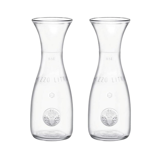 Bormioli Rocco Misura PZ Carafe, 17 oz - Set of 2