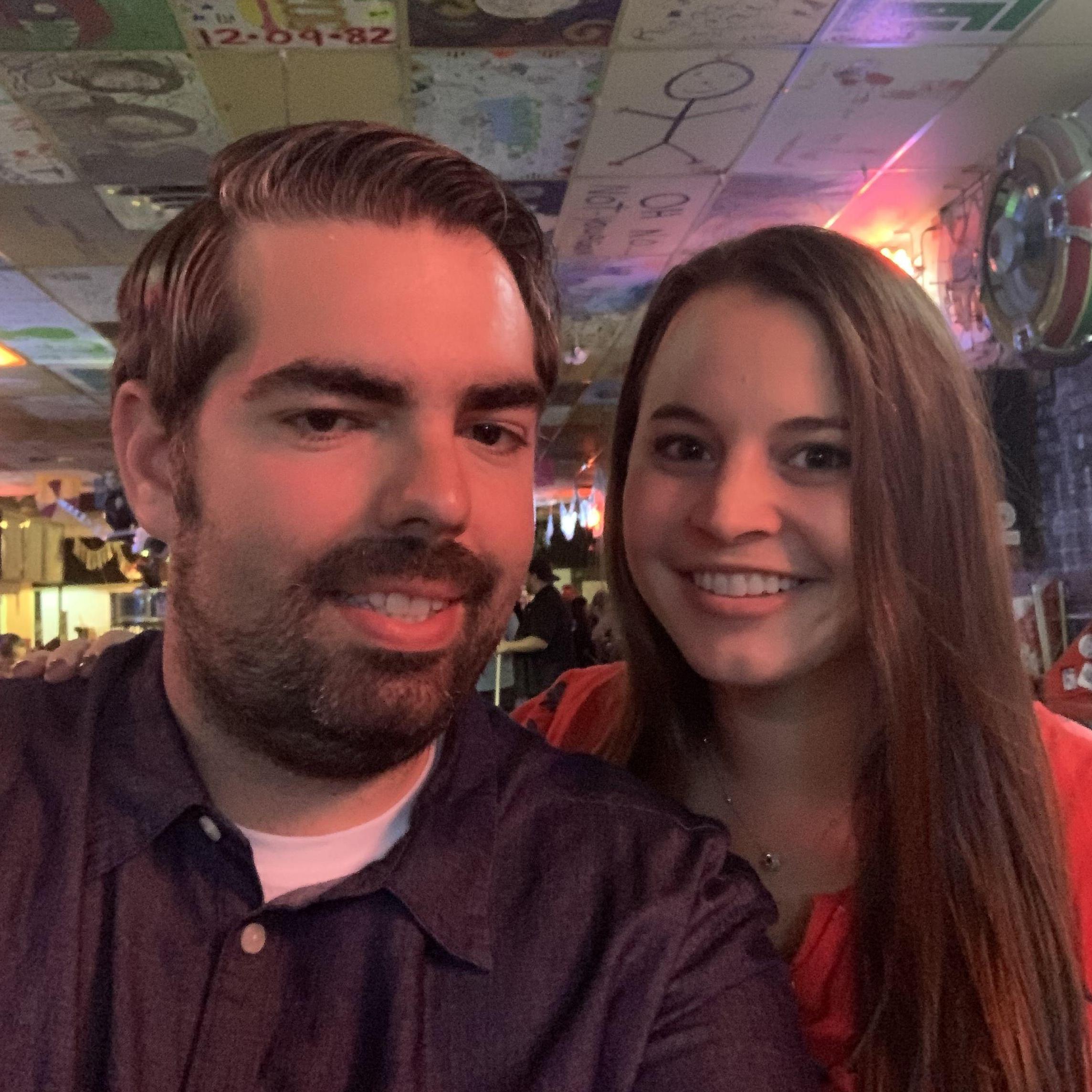 Our first photo together! 