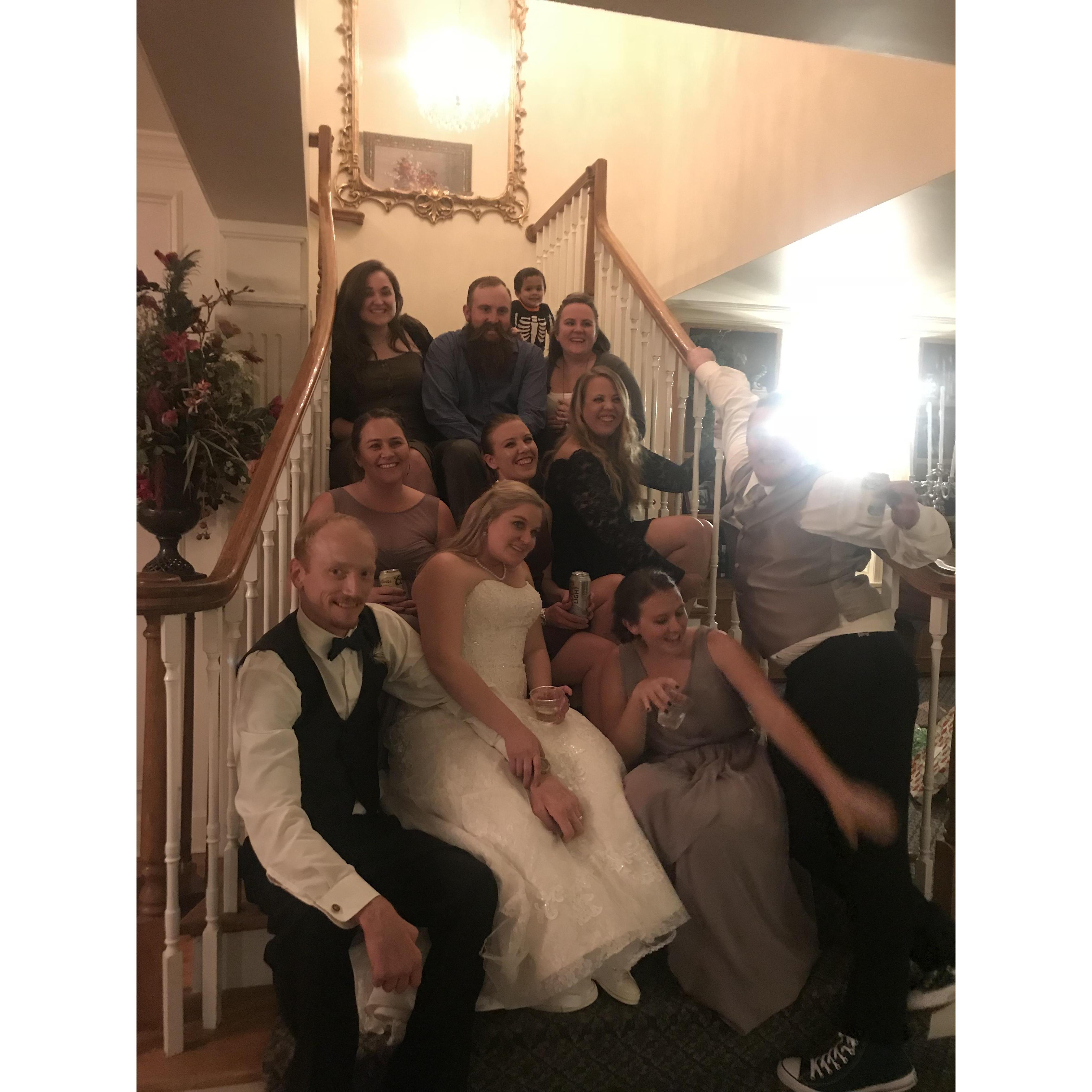 Amy and Andrews wedding and just a couple cousins.