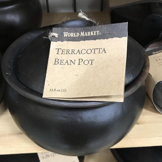 Terracotta bean pot.    @ World Market