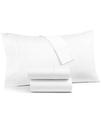 Sleep Luxe 100% Cotton 800 Thread Count 4 Pc. Sheet Set, Queen, Created for Macy's