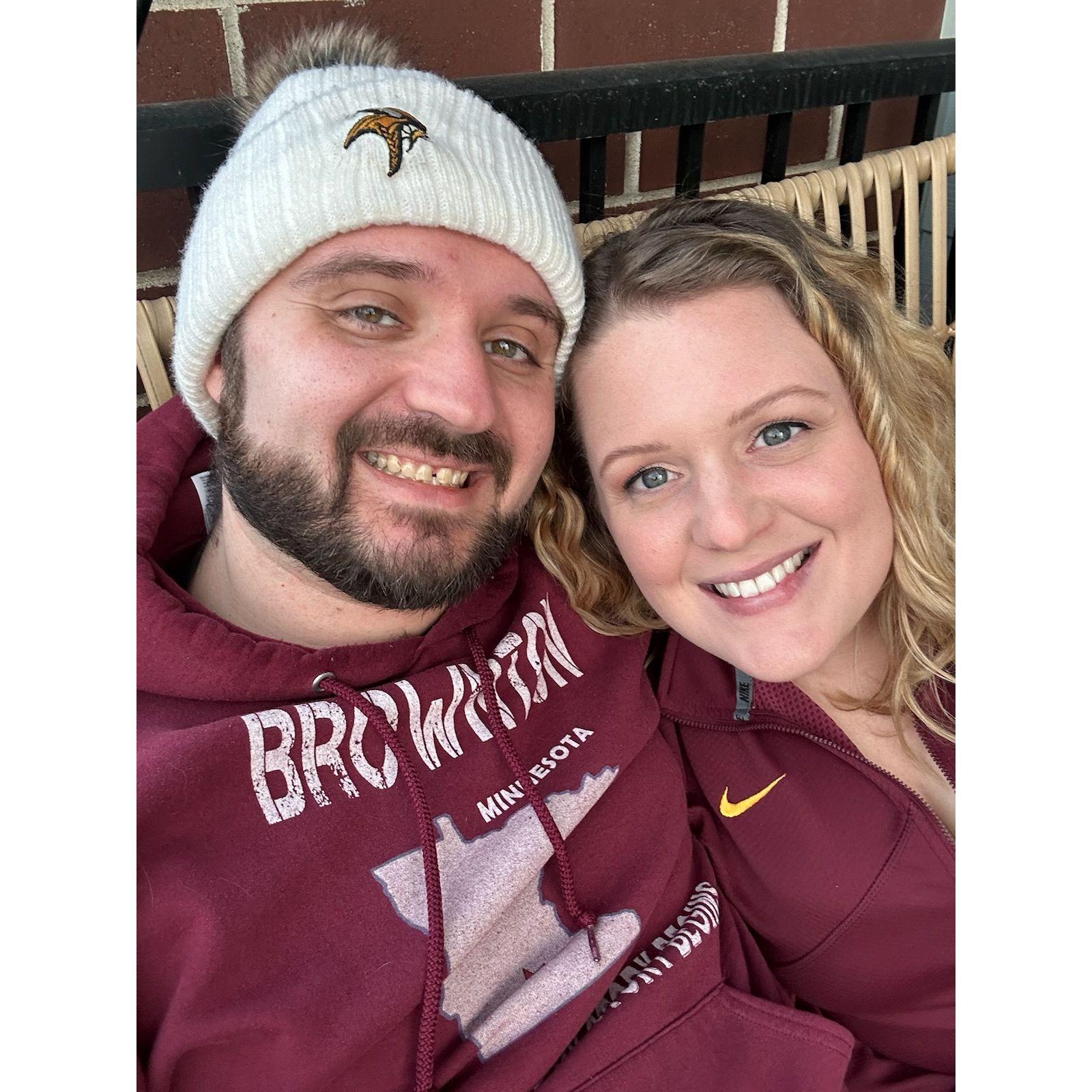 Our first photo together