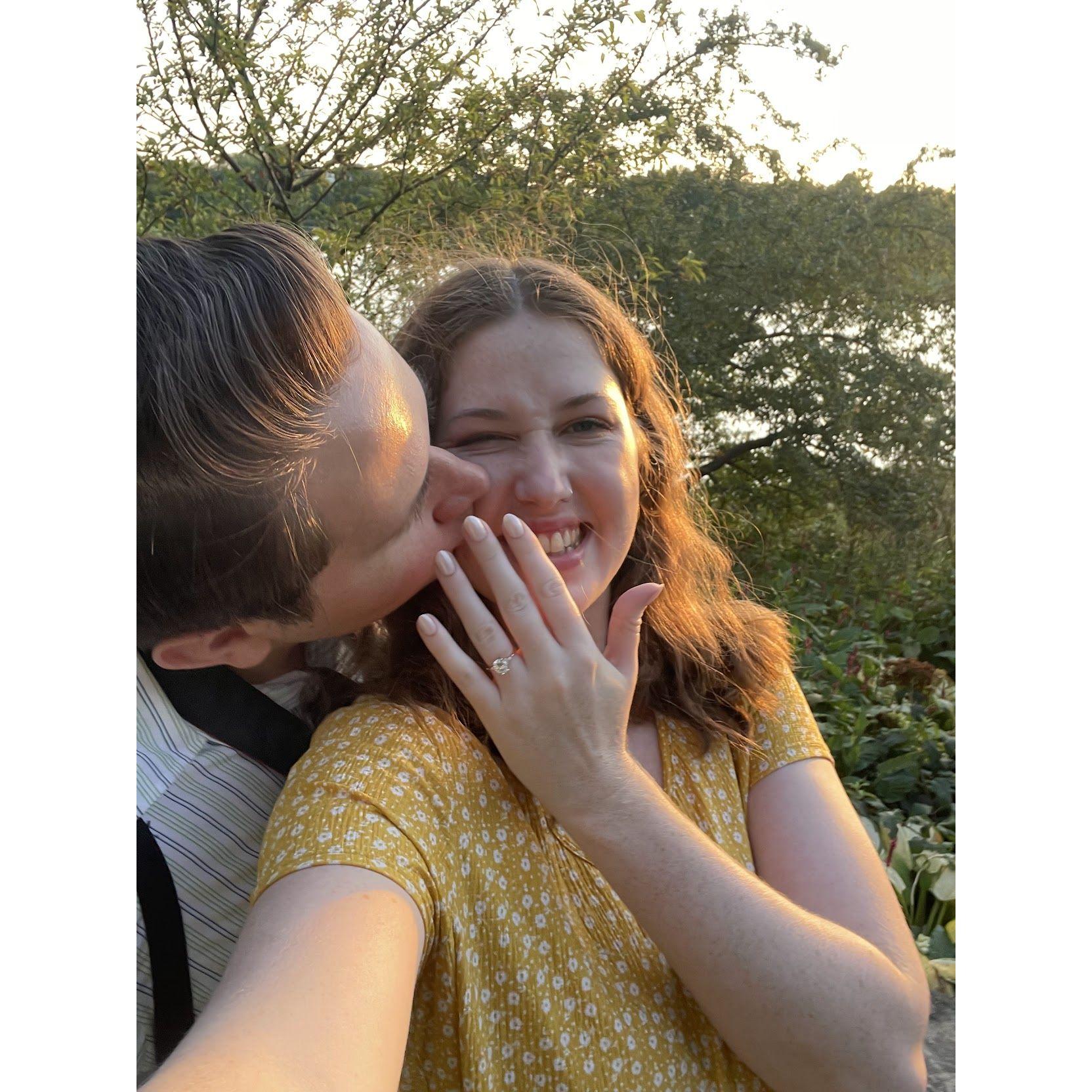 Proposal night at Chicago Botanical Gardens <3