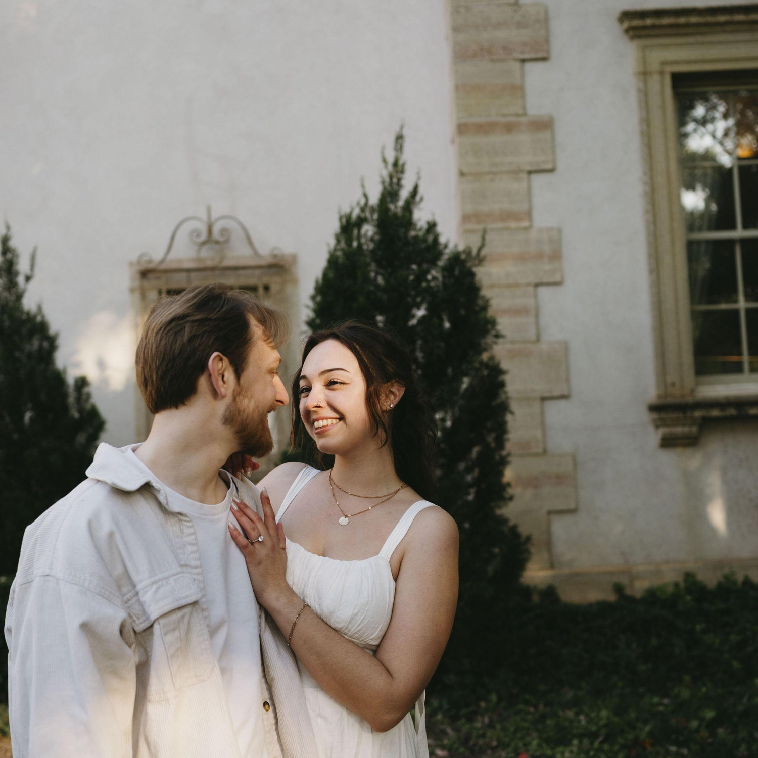 Engagement photos at the Philbrook November 2025