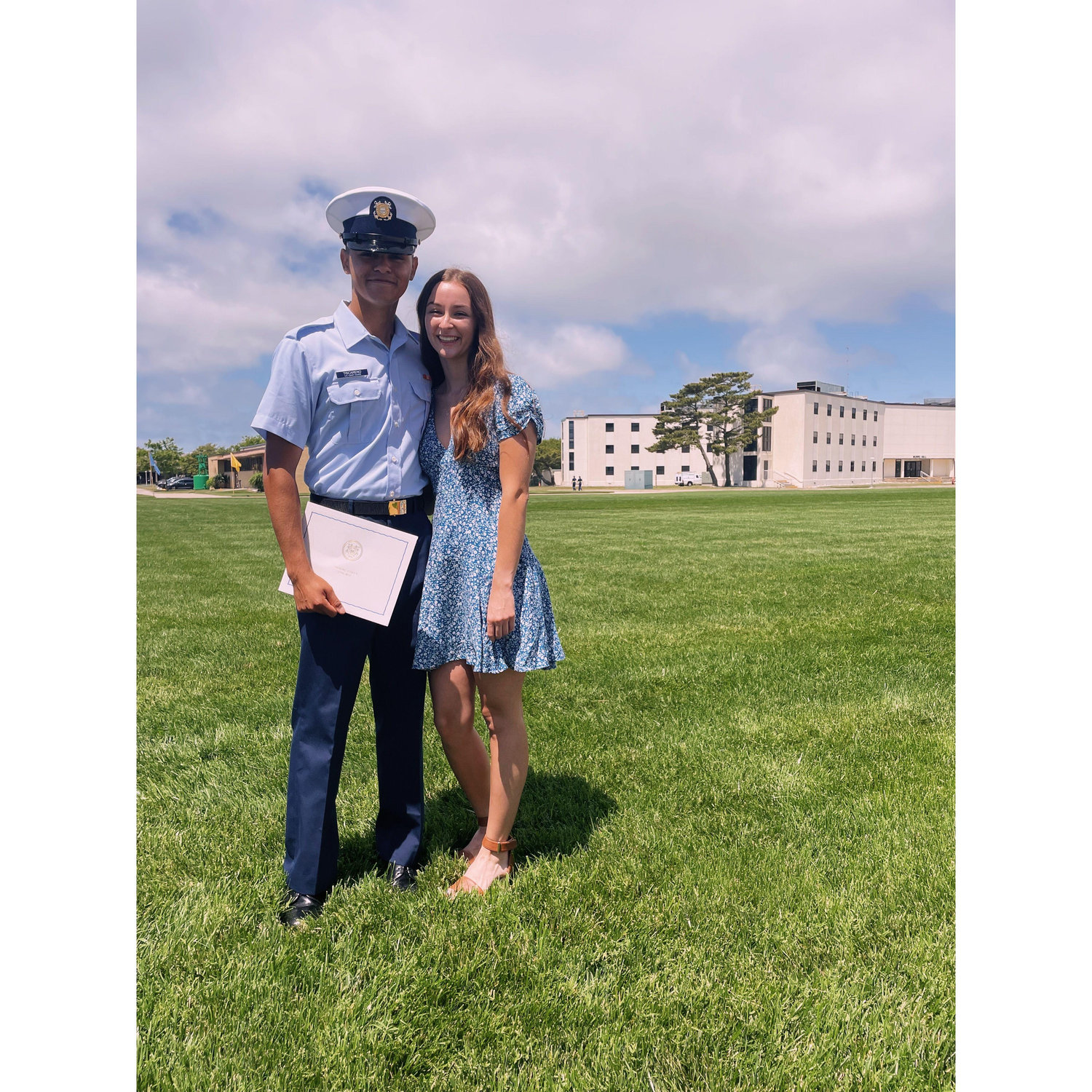 Mateo's graduation from bootcamp at the Coast Guard Training Center in Cape May, NJ.