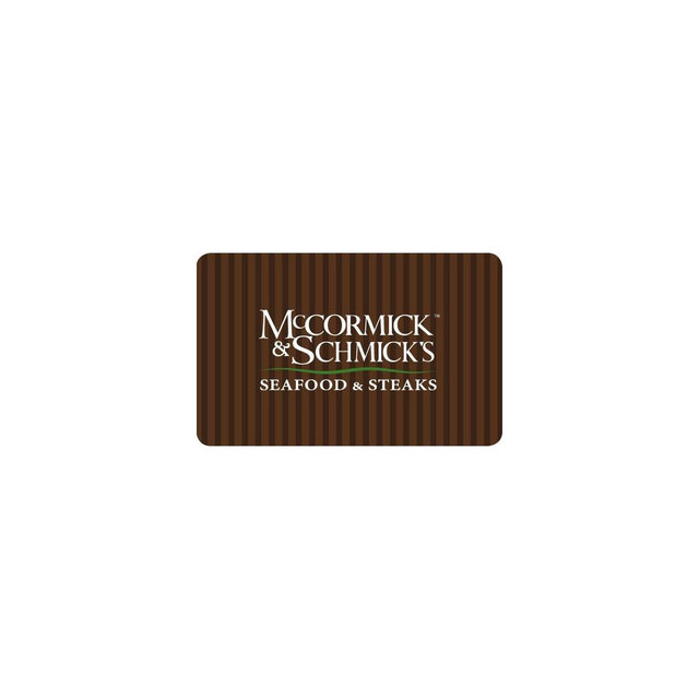 MCCORMICK & SCHMICKS SEAFOOD Gift Card $100 (Email Delivery)