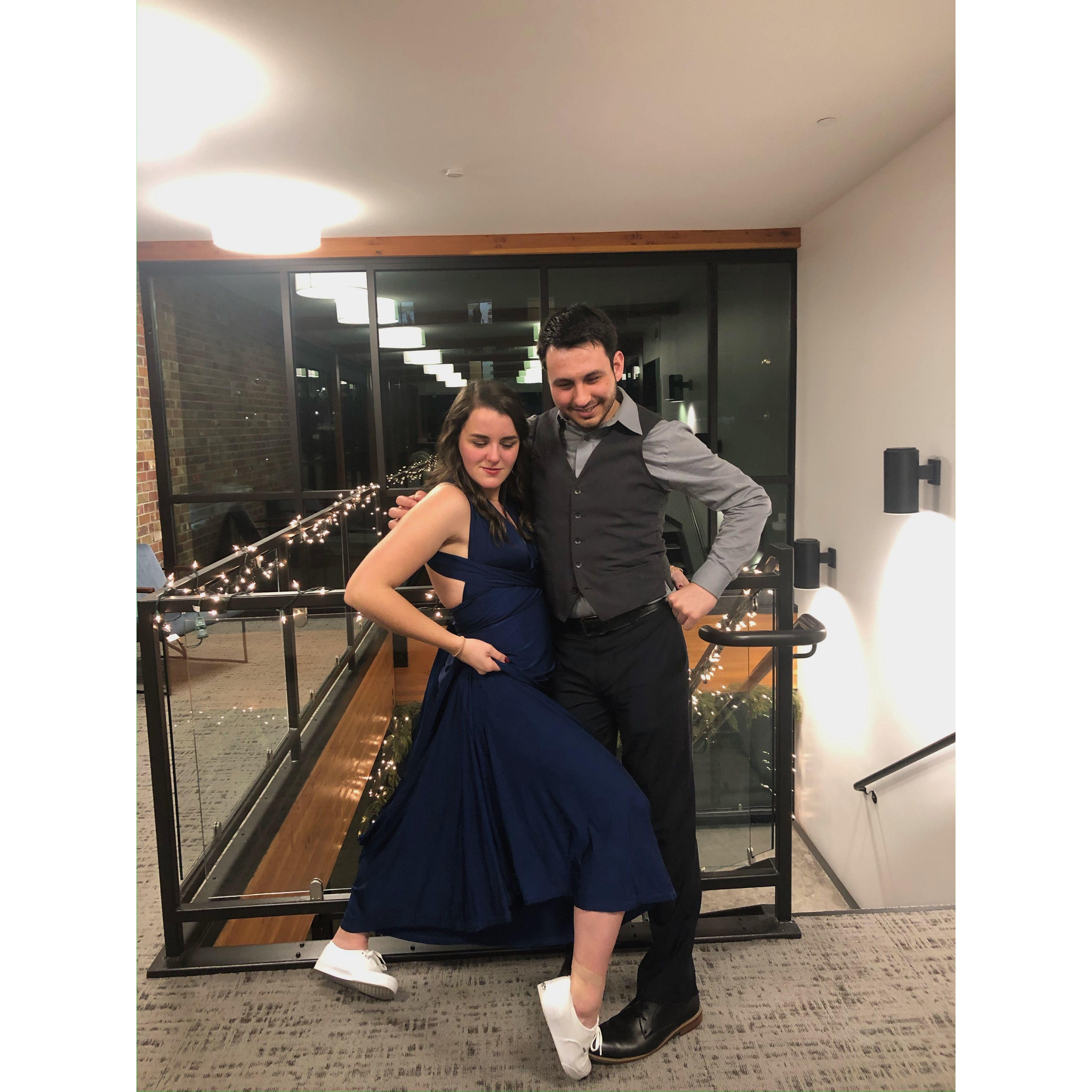 January 2020, Colby and Mac's first wedding together for Mac's friend Hailey!