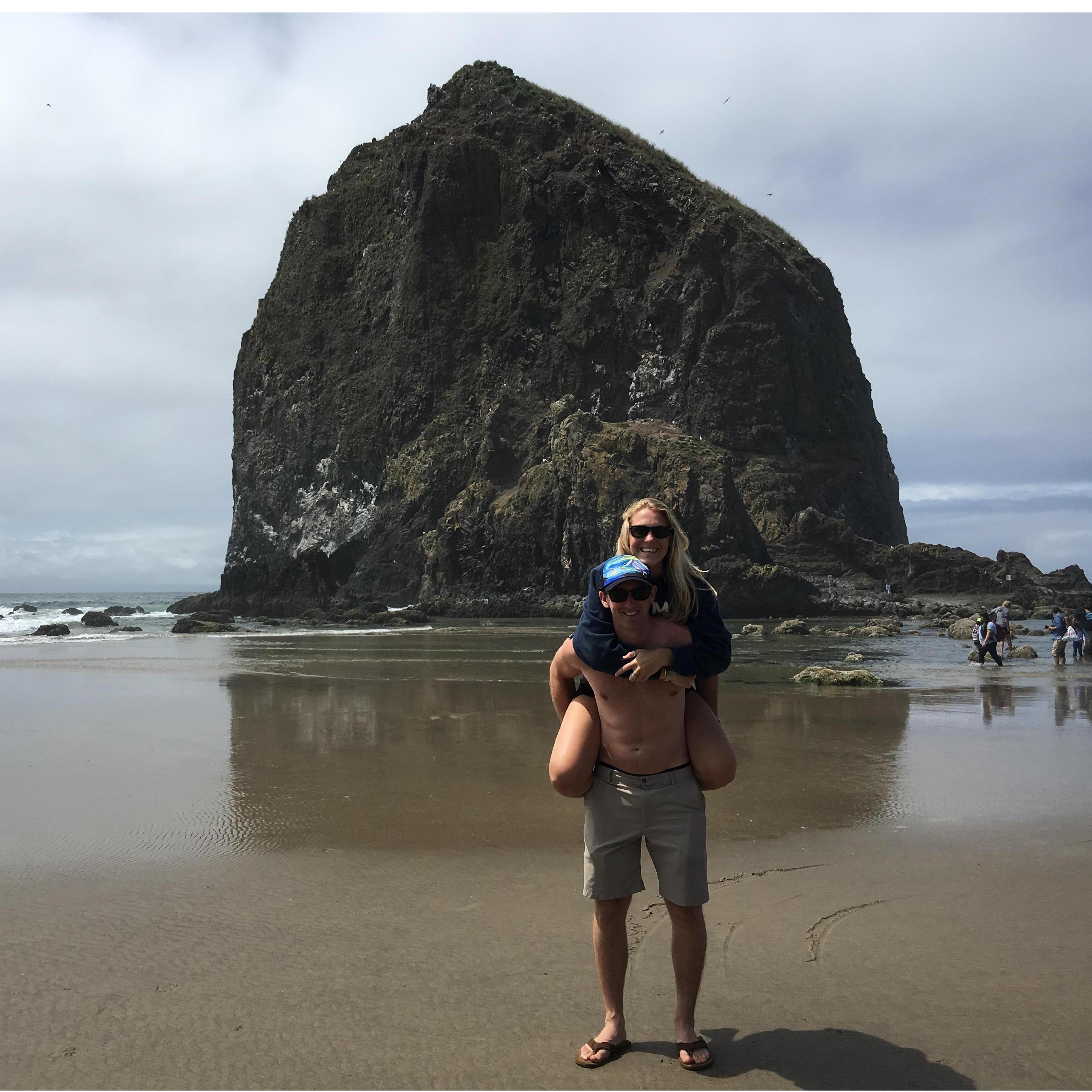 Haystack Rock, OR, July 2017