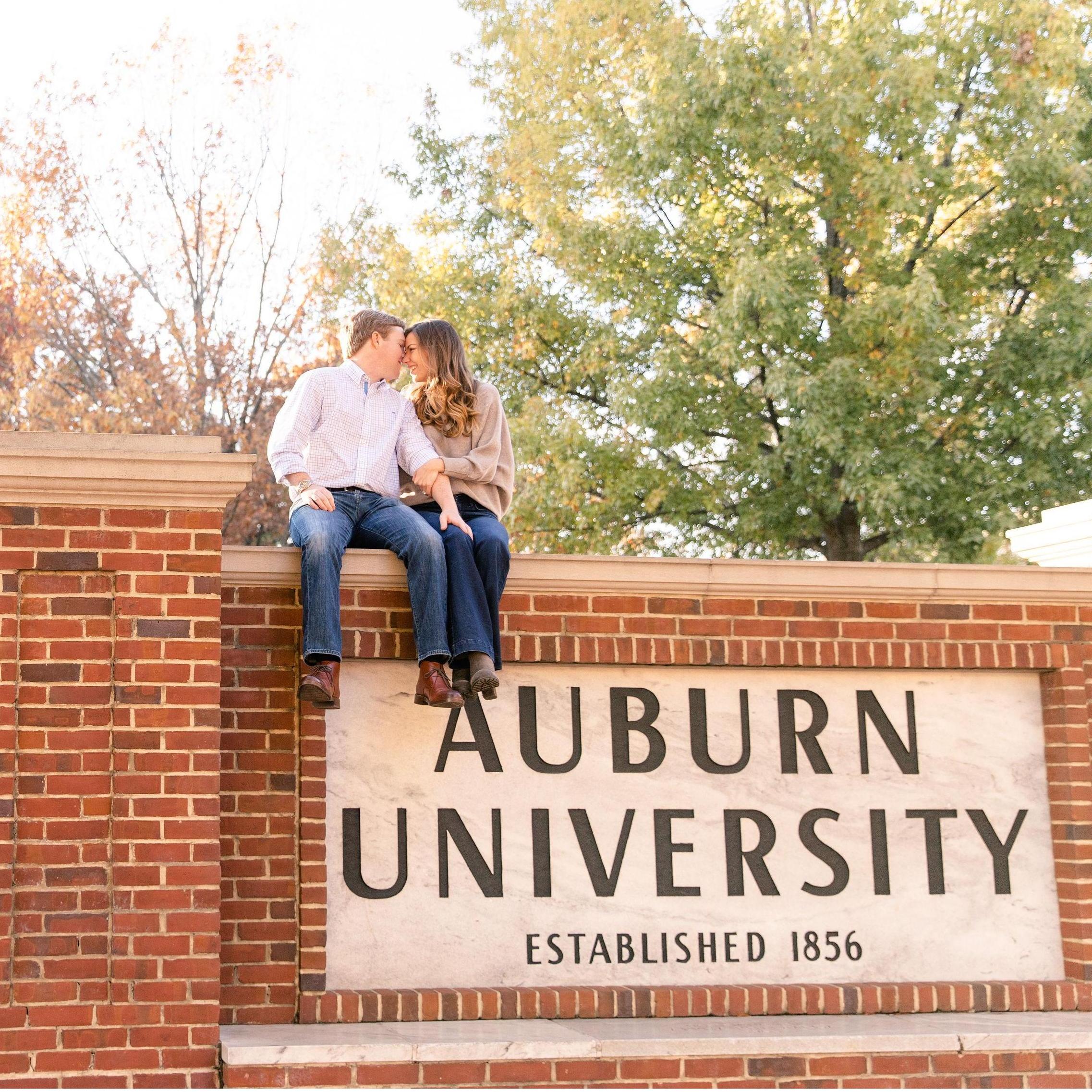 Engagement photos at Auburn University!