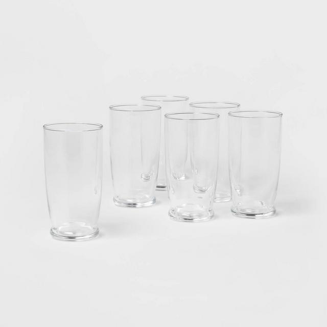 16oz 6pk Lenoir Highball Glasses - Threshold™