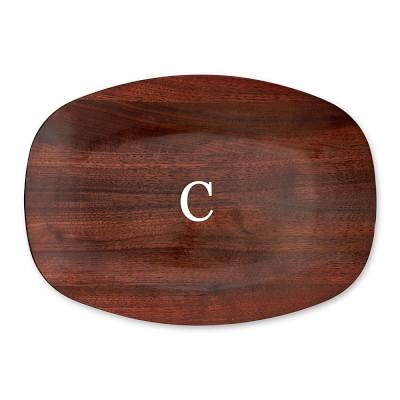 Personalized Melamine Platter, Wood