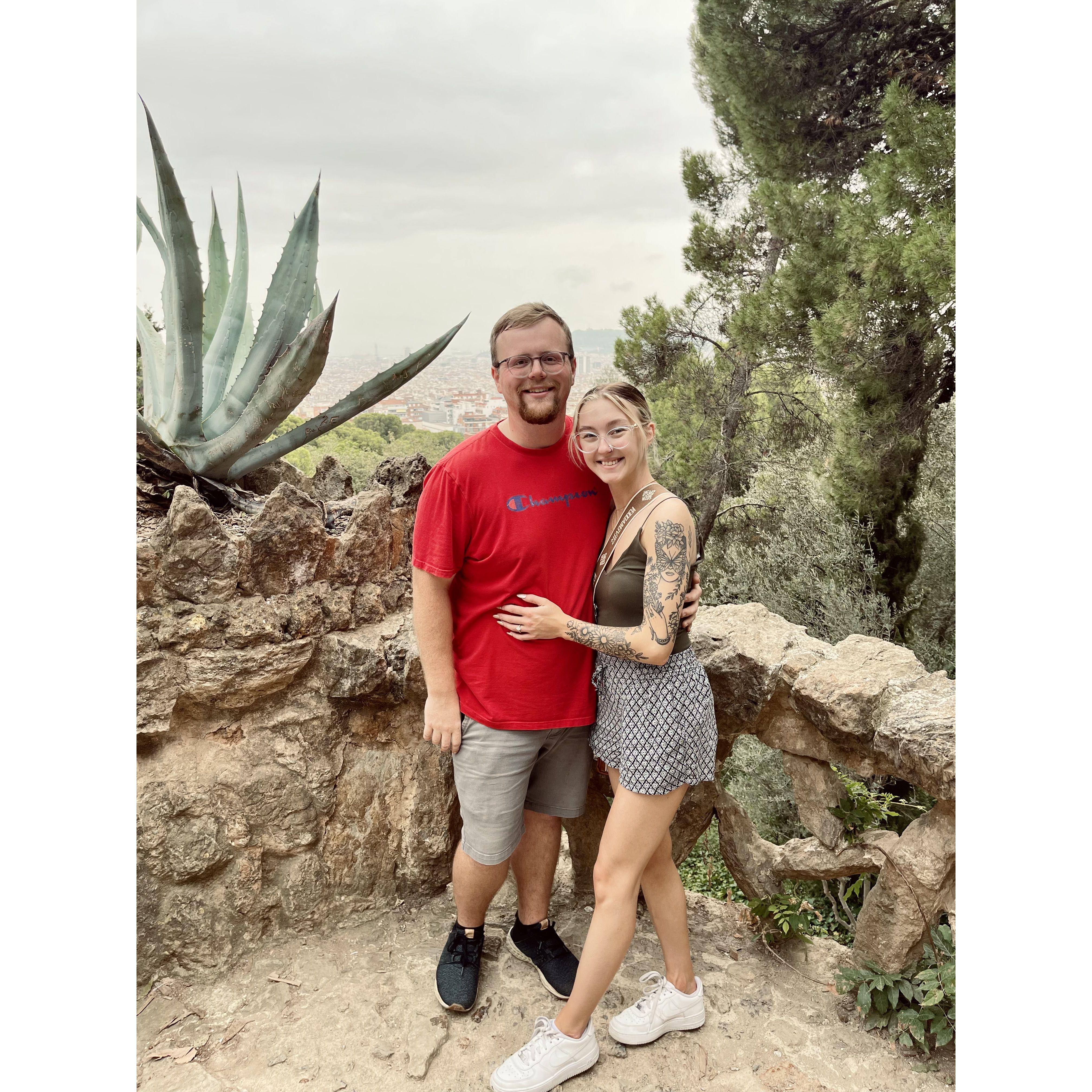 We took this photo on our trip to Europe, we were exploring Barcelona, Spain!