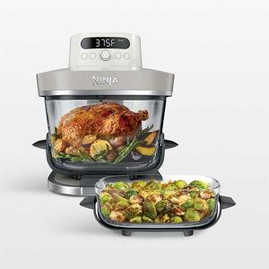 Ninja Crispi Pro Glass Air Fryer Cooking Station in Cyberspace | Crate & Barrel