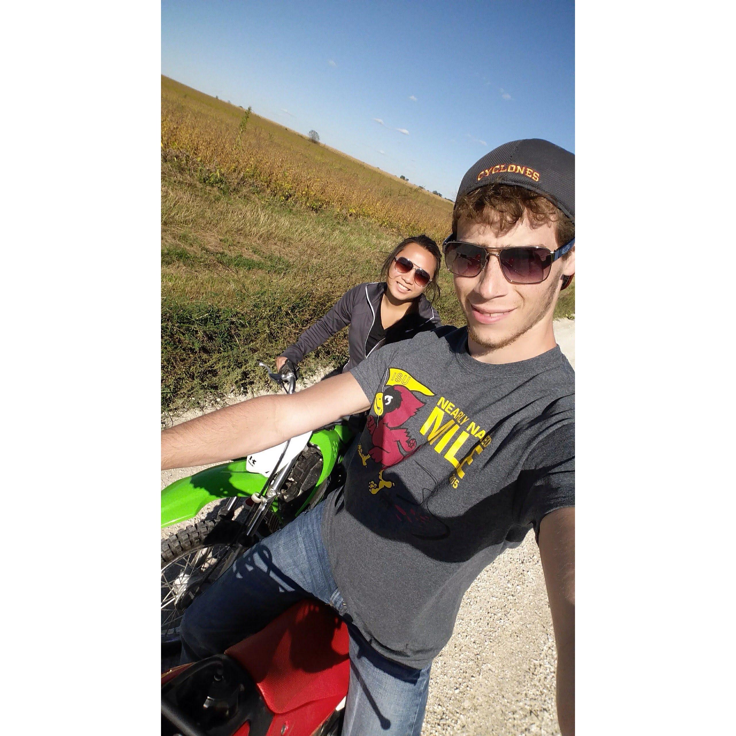 First time on a Dirt Bike for JP! 