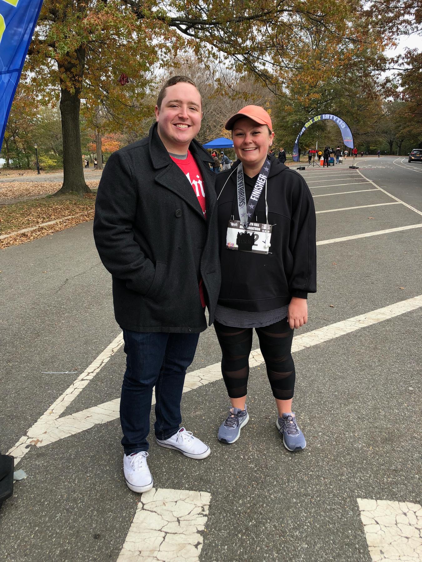 Abby (barely!) runs a half-marathon - November 2019.