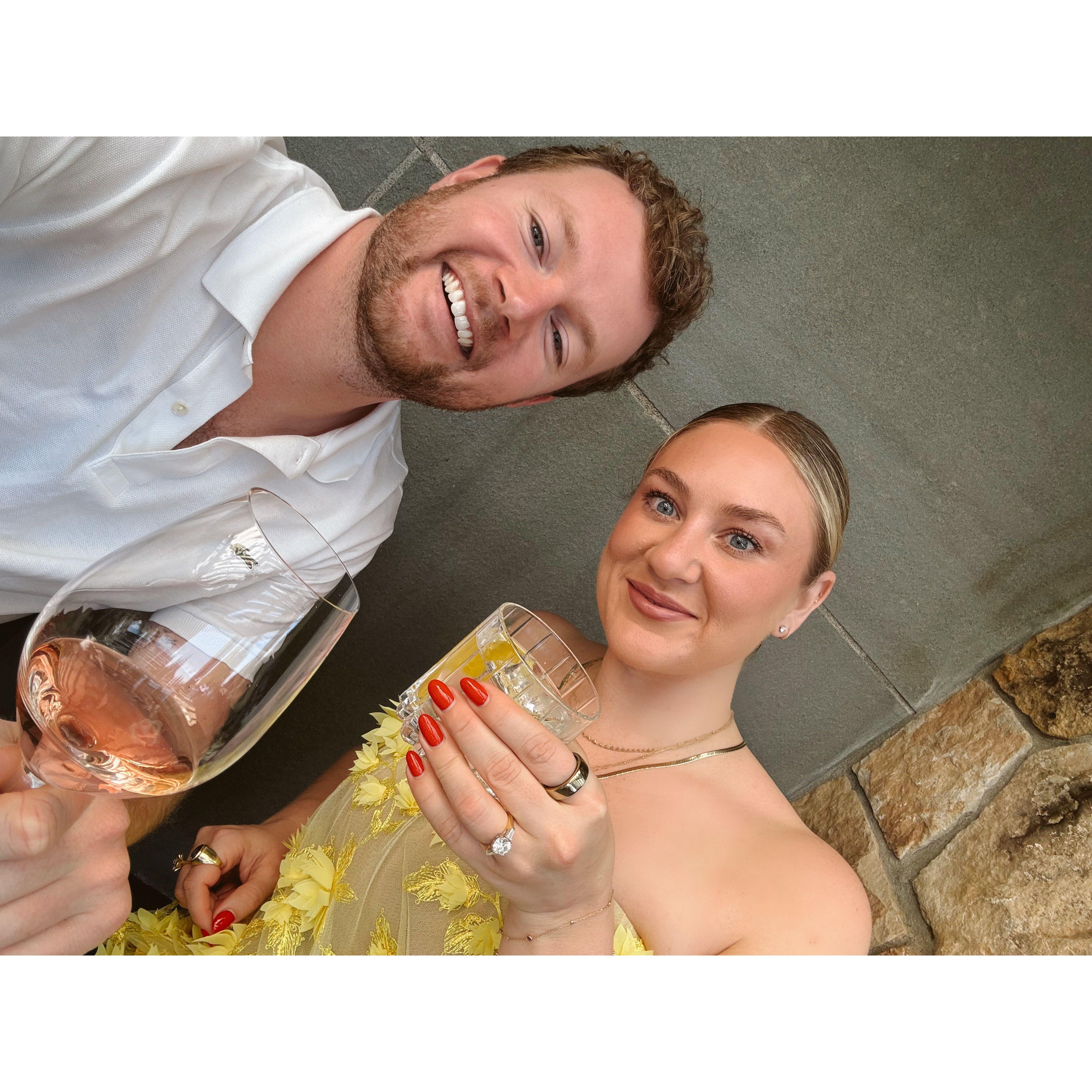 A weekend away celebrating our engagement.