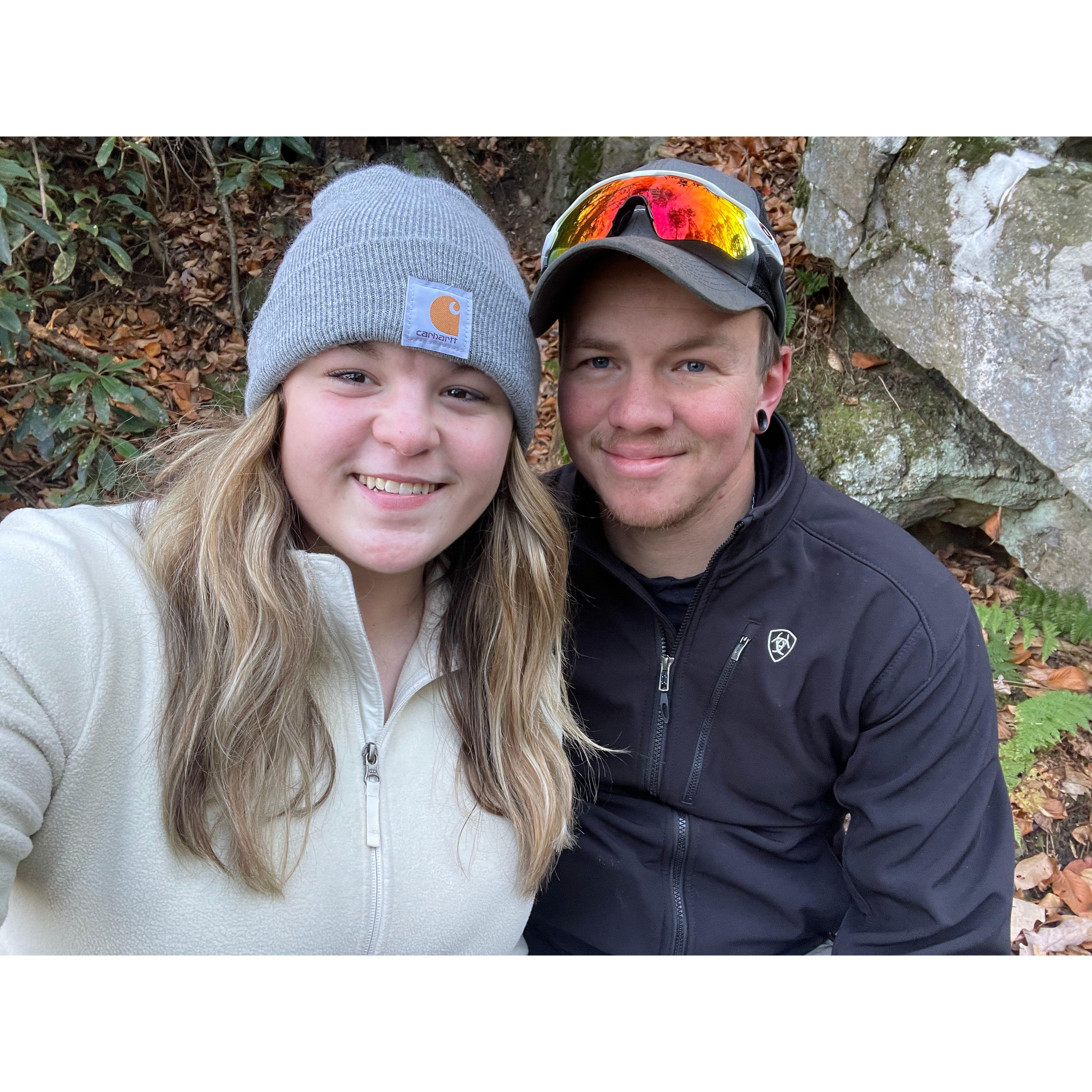 Our first camping weekend away together