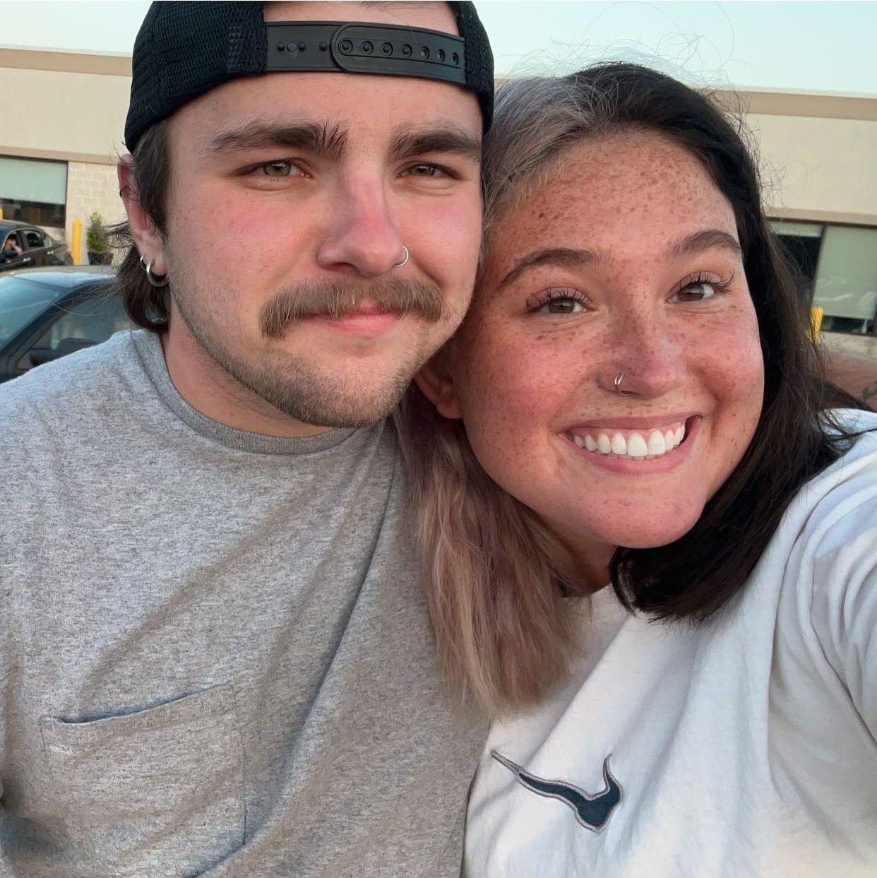 Watching the firework at our first 4th of July together!
