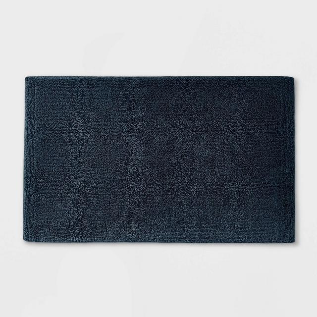 21"x34" Looped Bath Rug Navy - Casaluna™