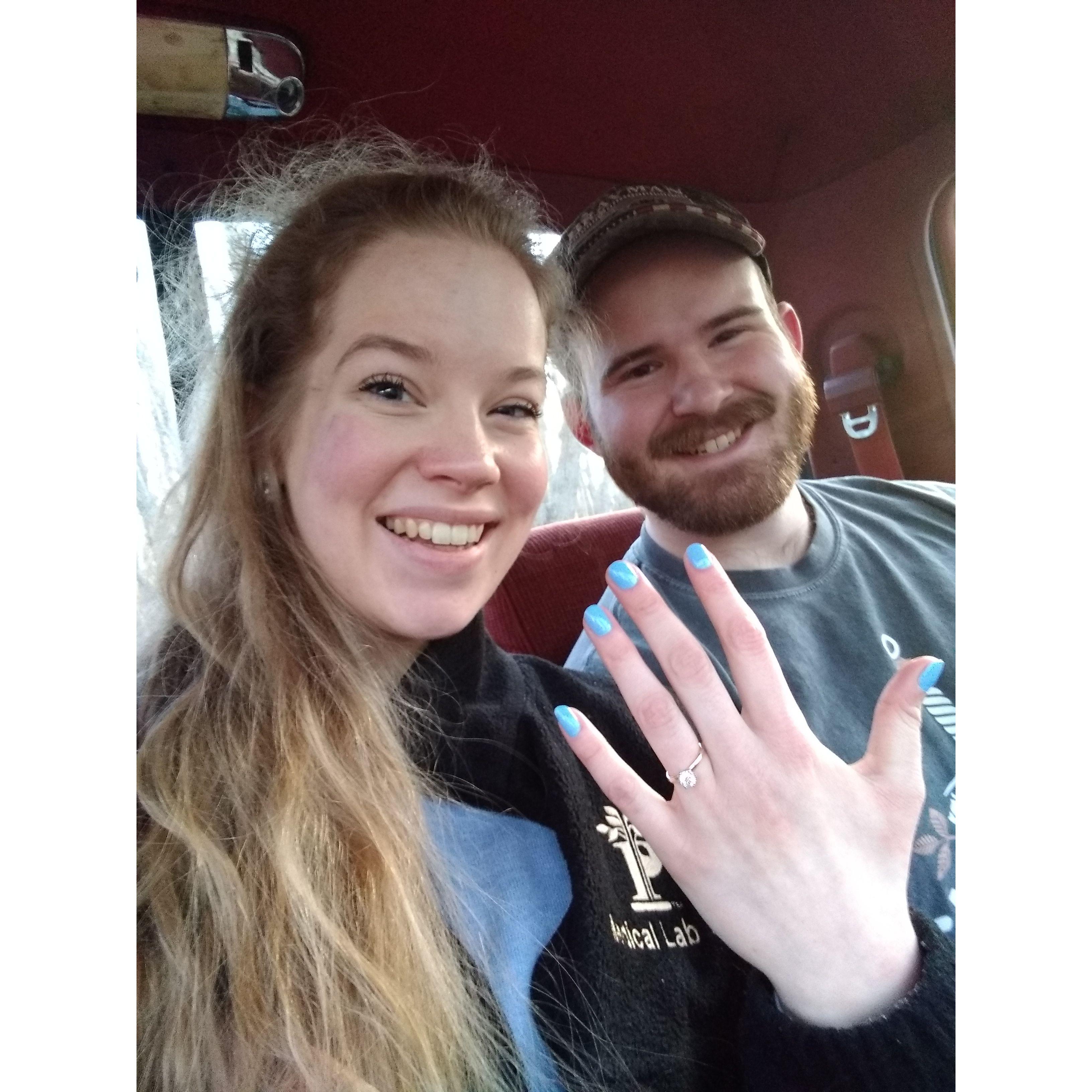 He proposed...! And I said yes!