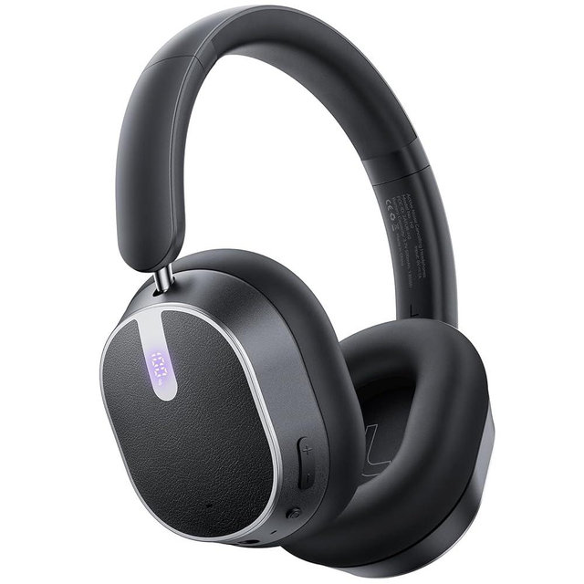 Active Noise Cancelling Headphones,120H Playtime Bluetooth 6.0 Wireless Headphones with Power Display & 6-Mic ENC Calls, 360° Spatial Audio Over Ear Headphones Foldable Headset for Travel Office Game