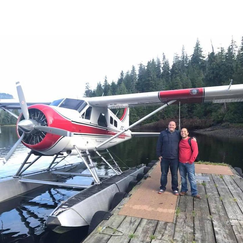 Taking a sea plane in Alaska!