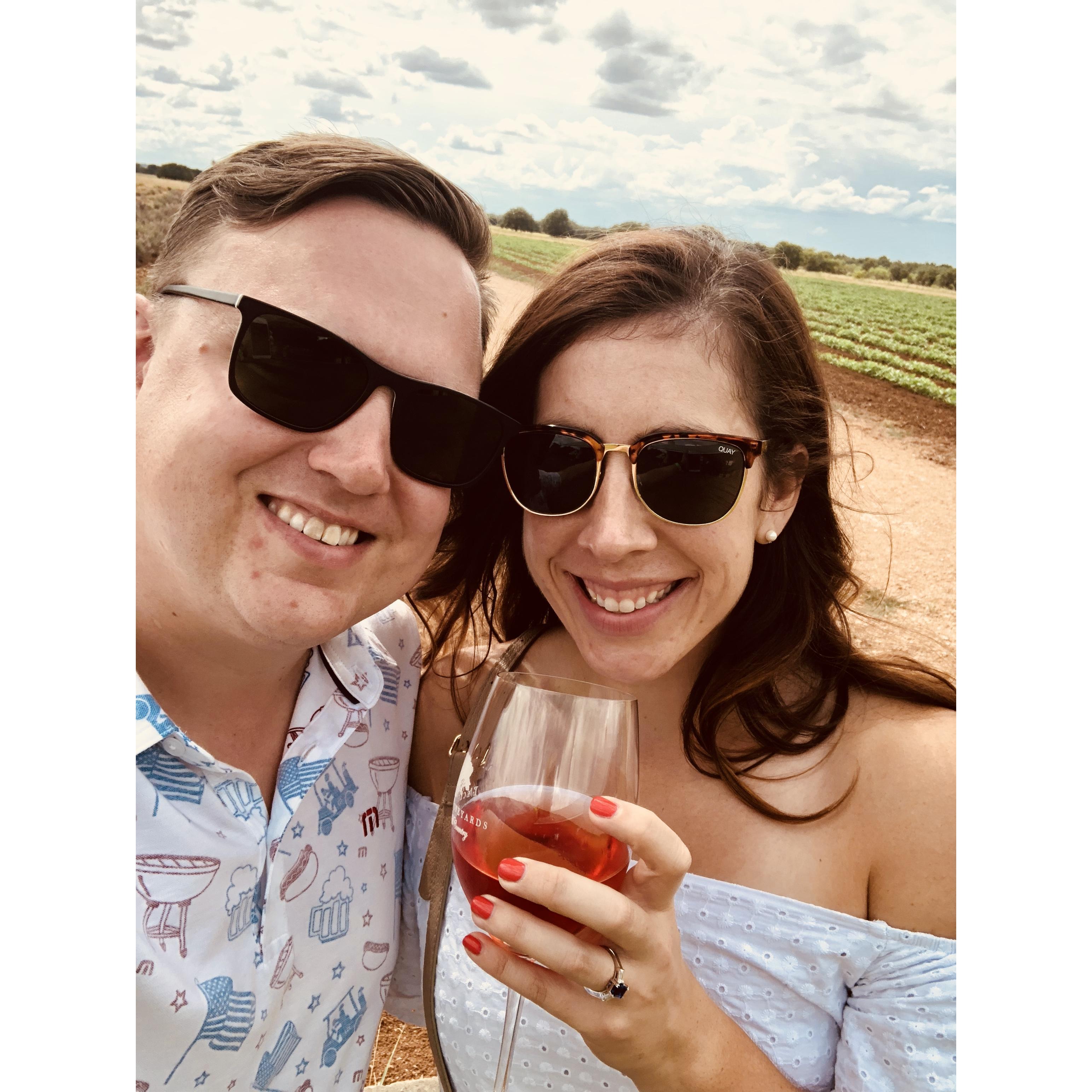 Celebrating our engagement!
