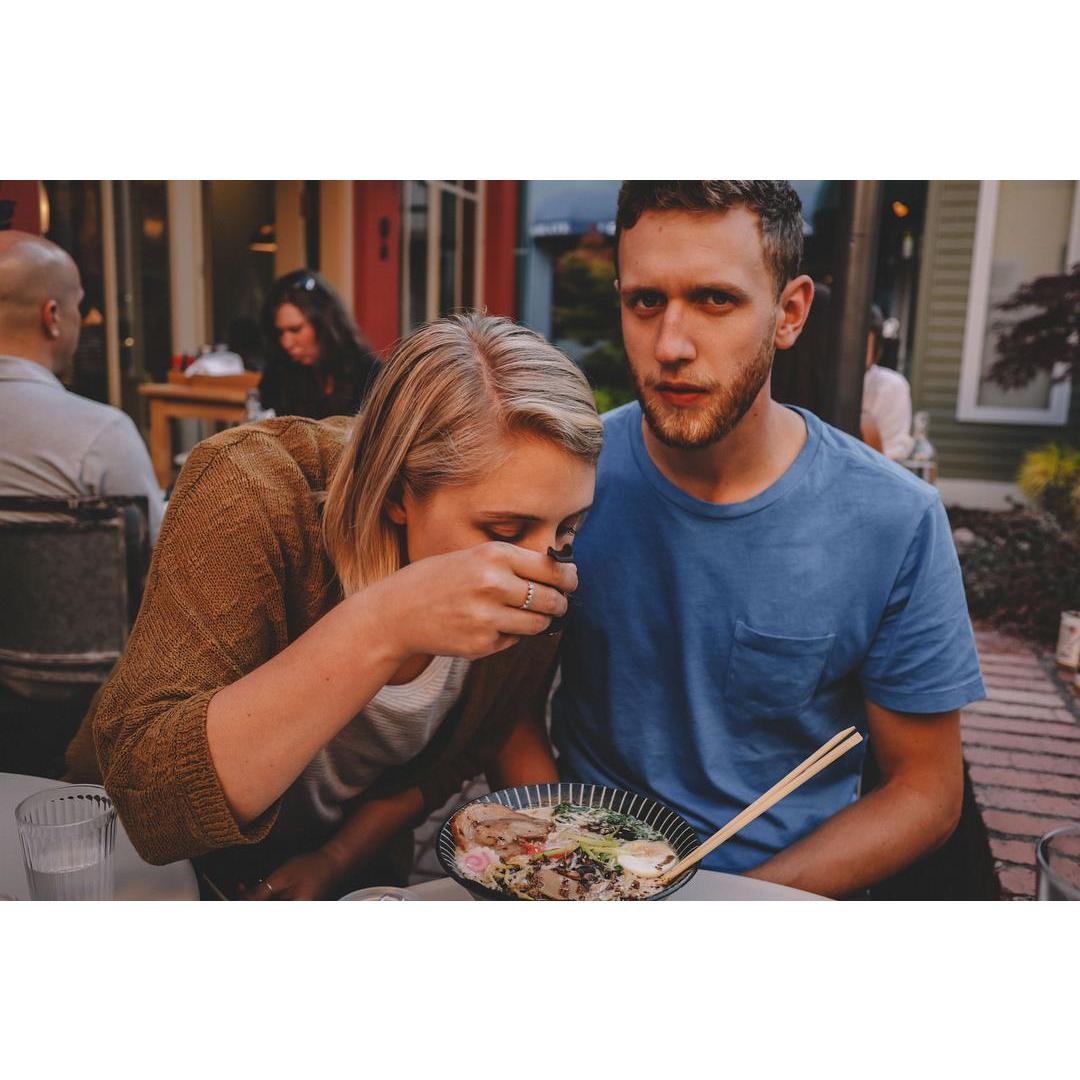 Stealing soup on Whidbey Island. This was taken the same weekend we got engaged!