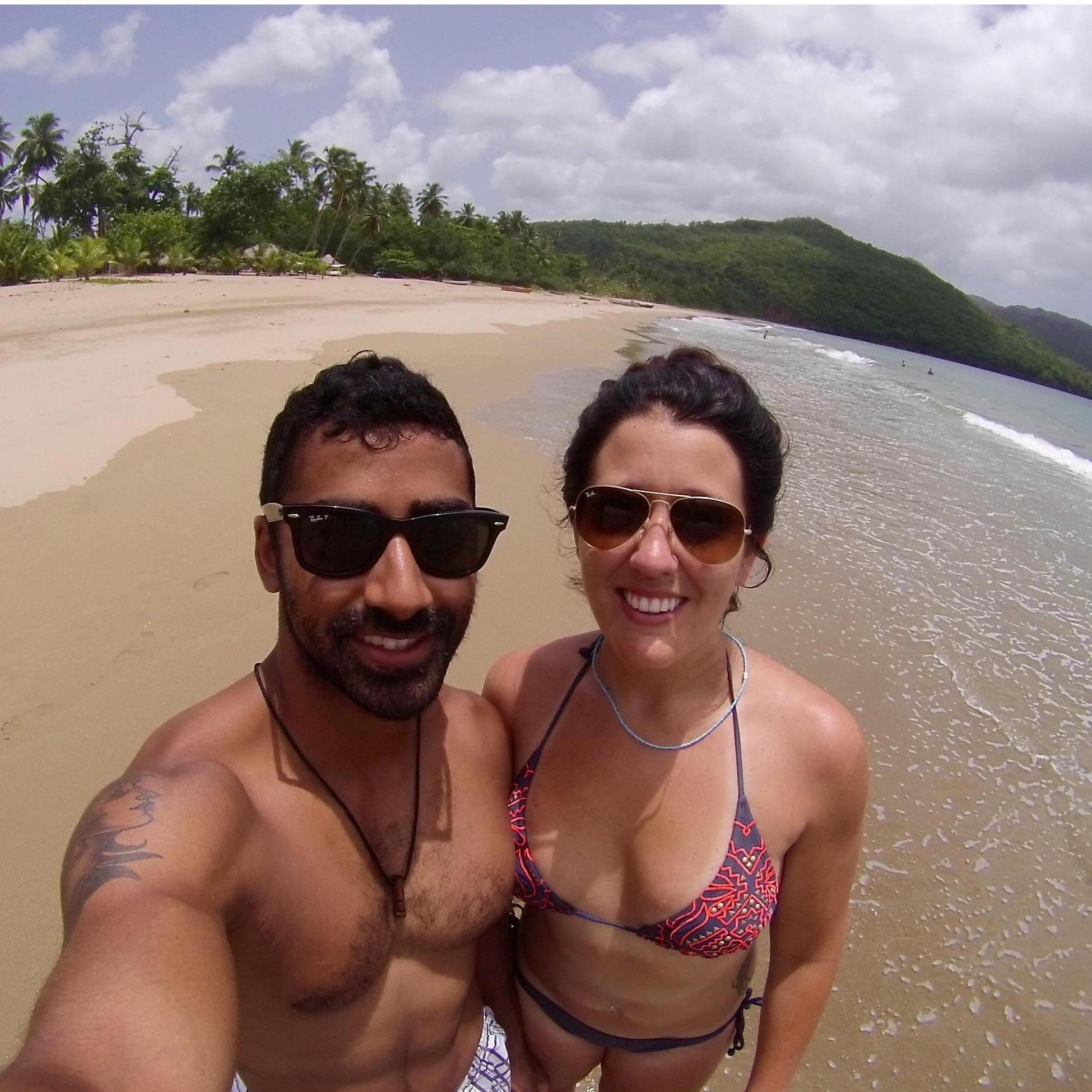 Playa Cayacoa in the Dominican Republic. This was our favorite trip together, to date!