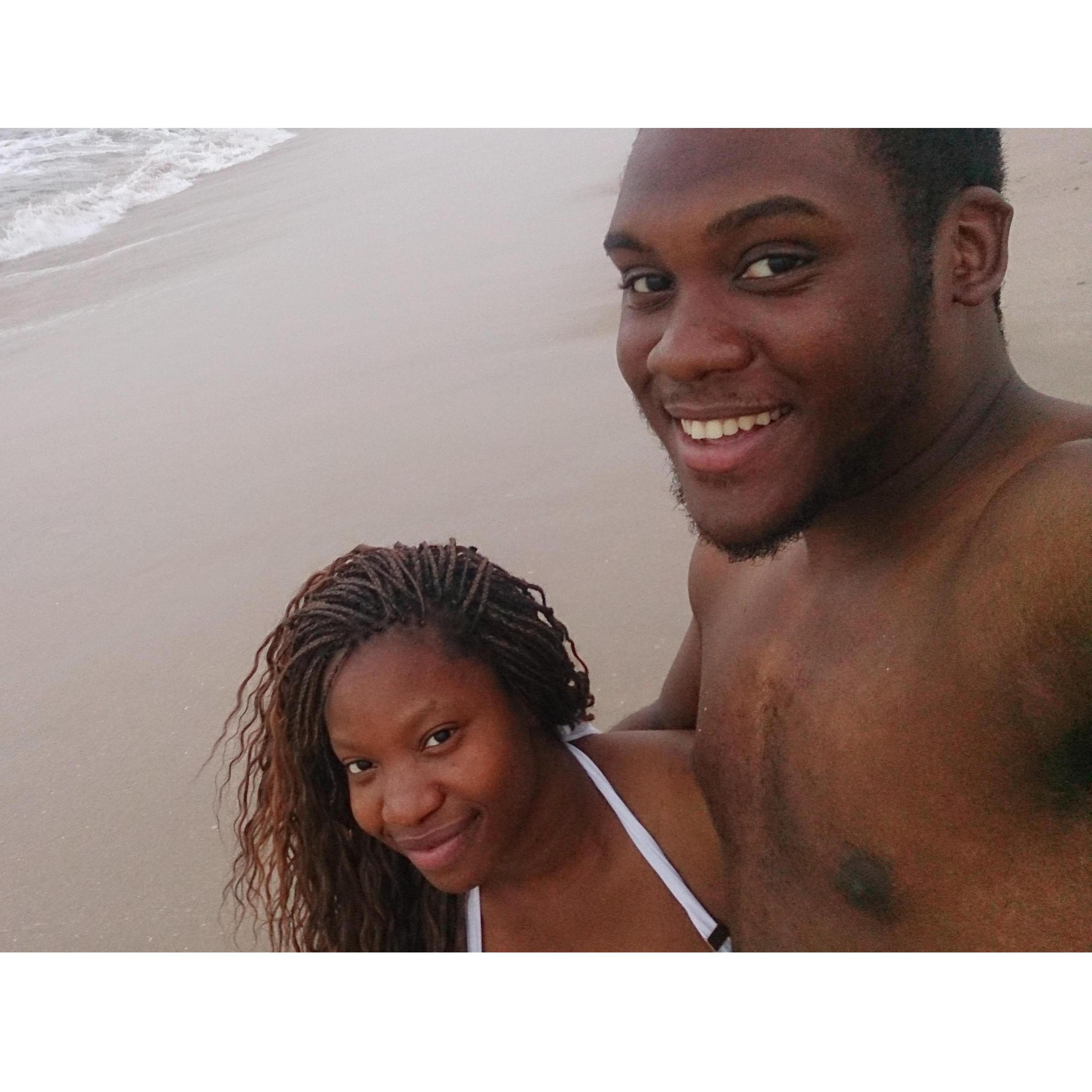 Beach day 2014! We were babies!