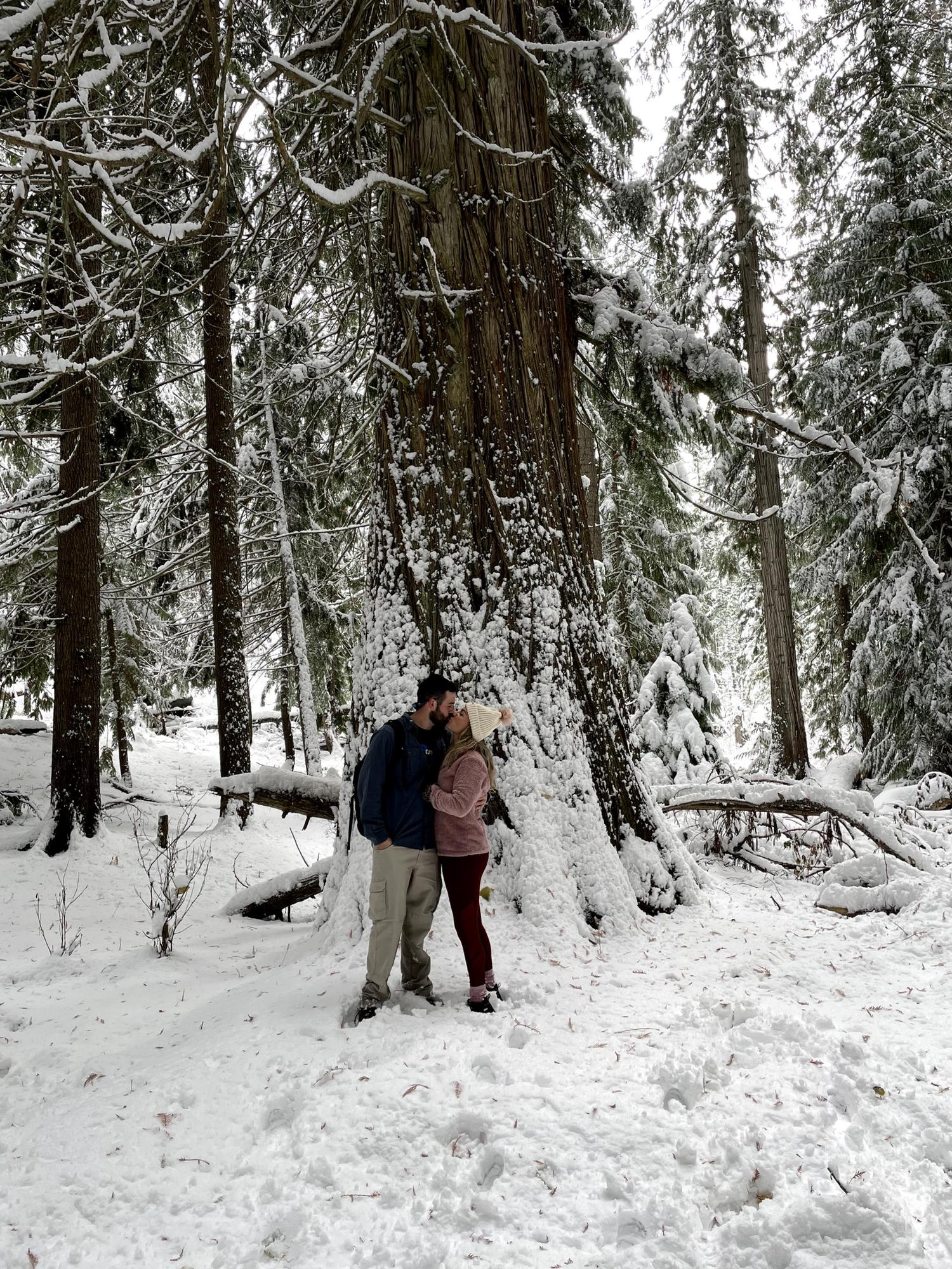 Me and Spencer's first hike together. We barely made it but we were so glad we kept up, and the destination did not disappoint.