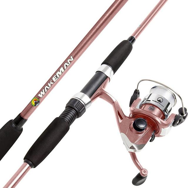 Fishing Rod and Reel Combo Collection, Spincast Fishing Pole, Fishing Gear for Bass and Trout Fishing, Great for Kids - Swarm Series by Wakeman