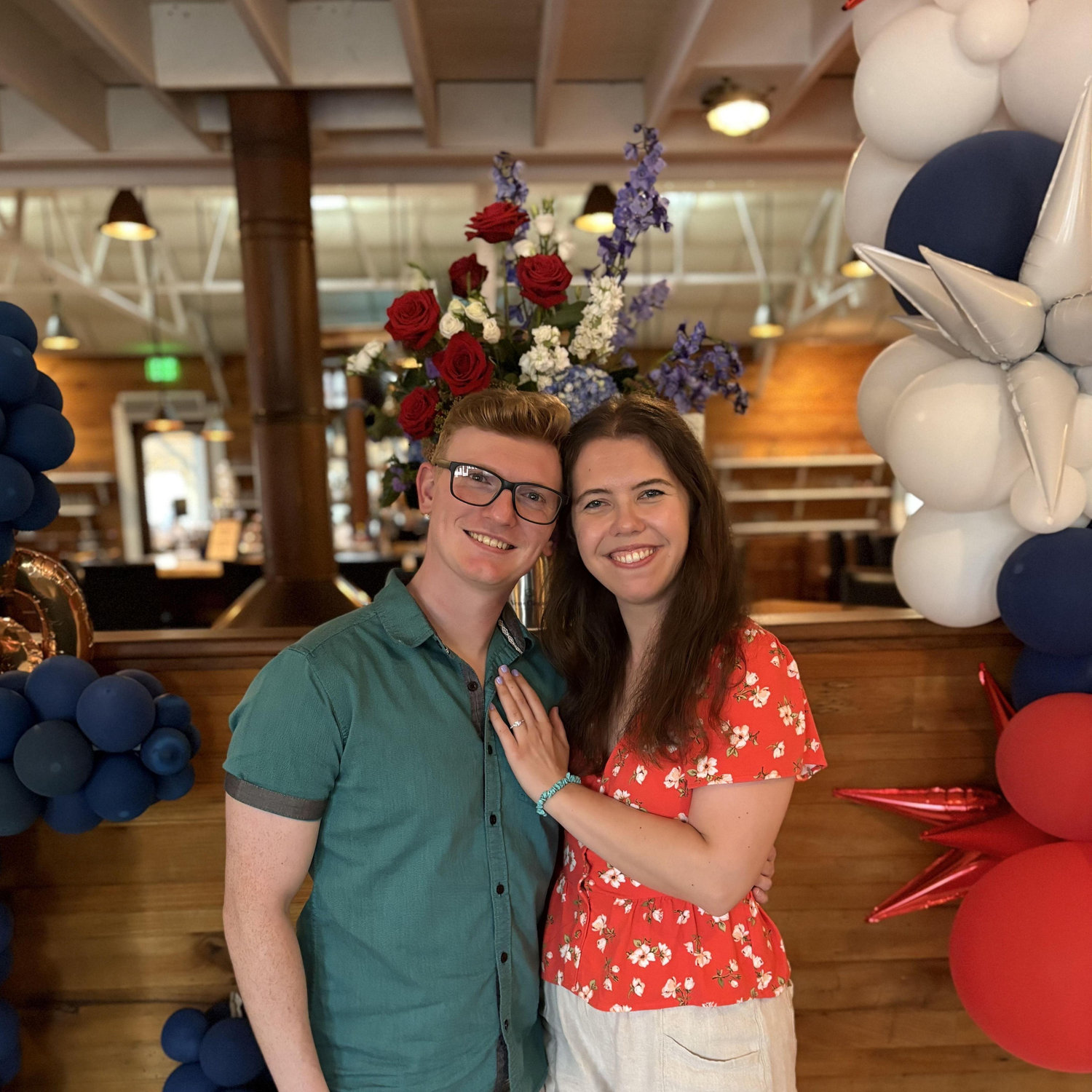 Engagement Dinner at Pier 290 in Lake Geneva, WI, July 2025