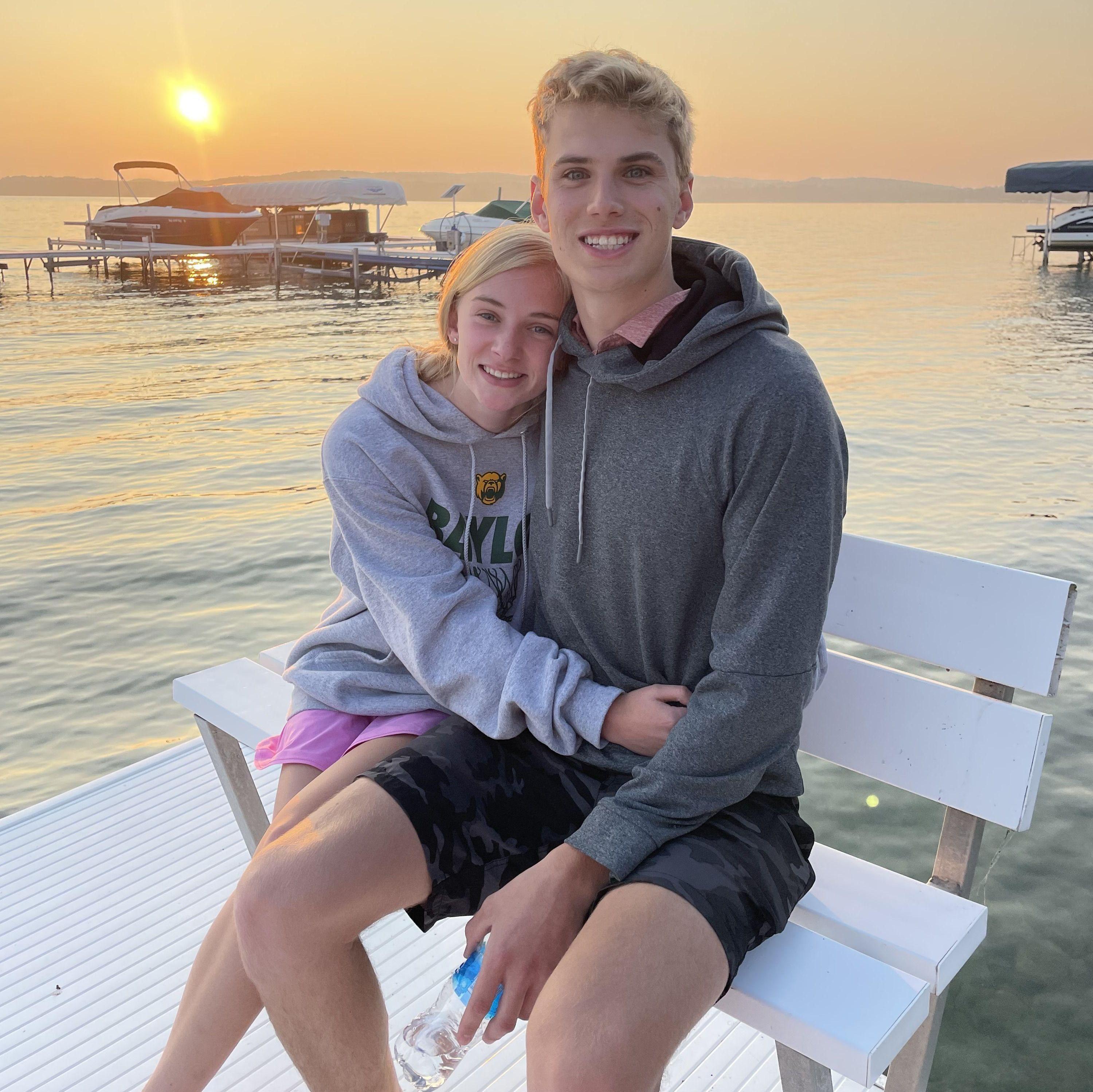 First vacation together to Michigan to visit Luke's grandparents.