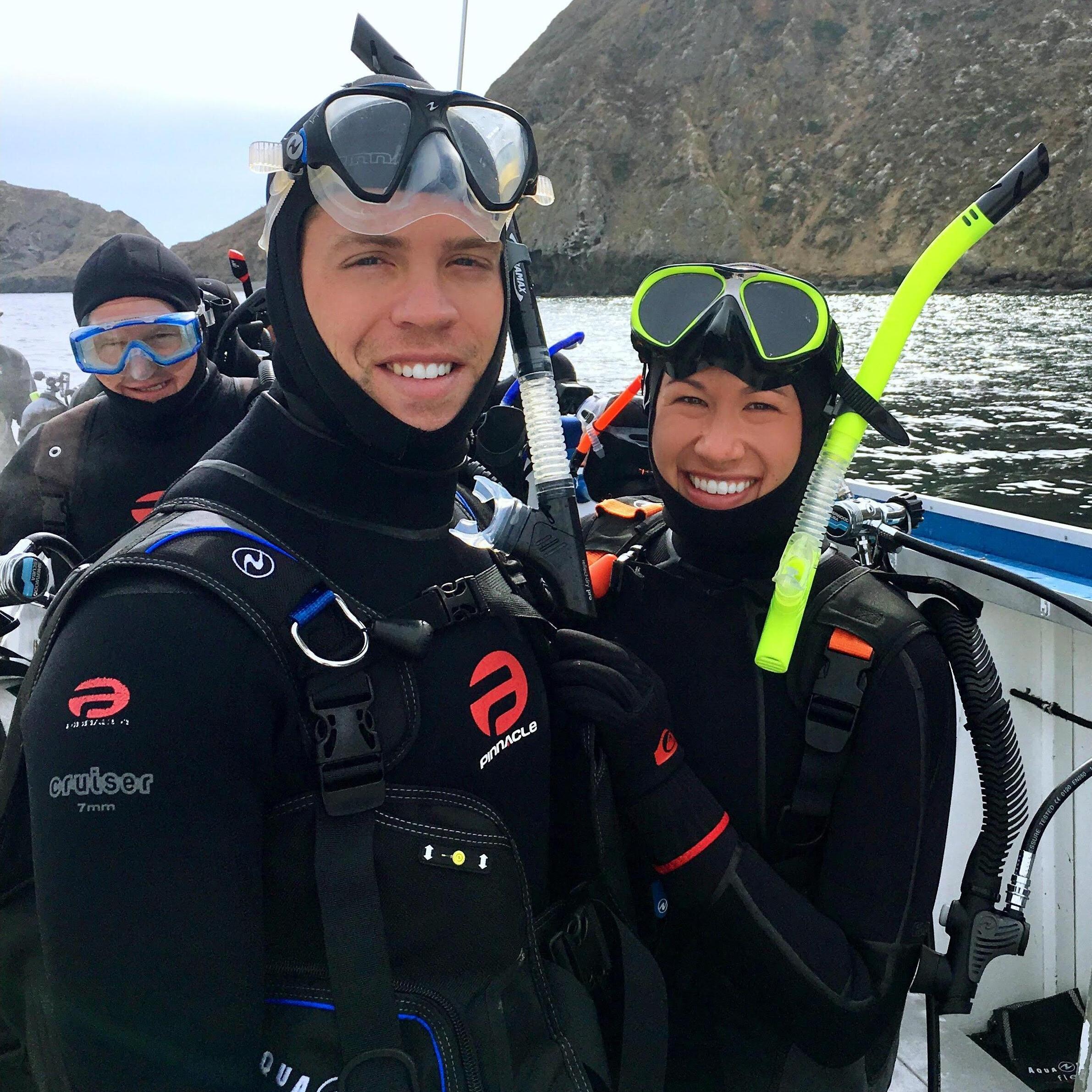 Squid surveying in Santa Barbara.