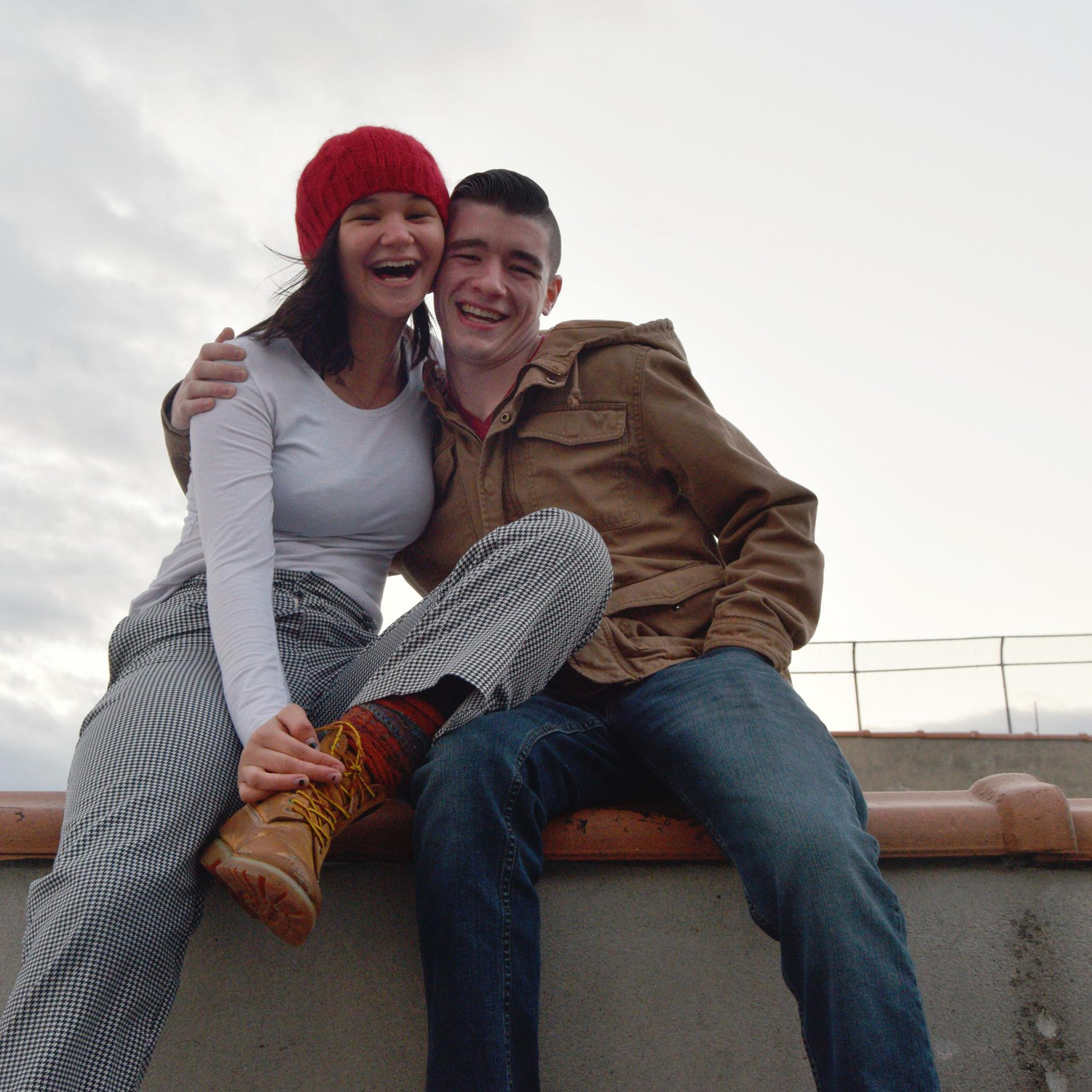 Our first photo together