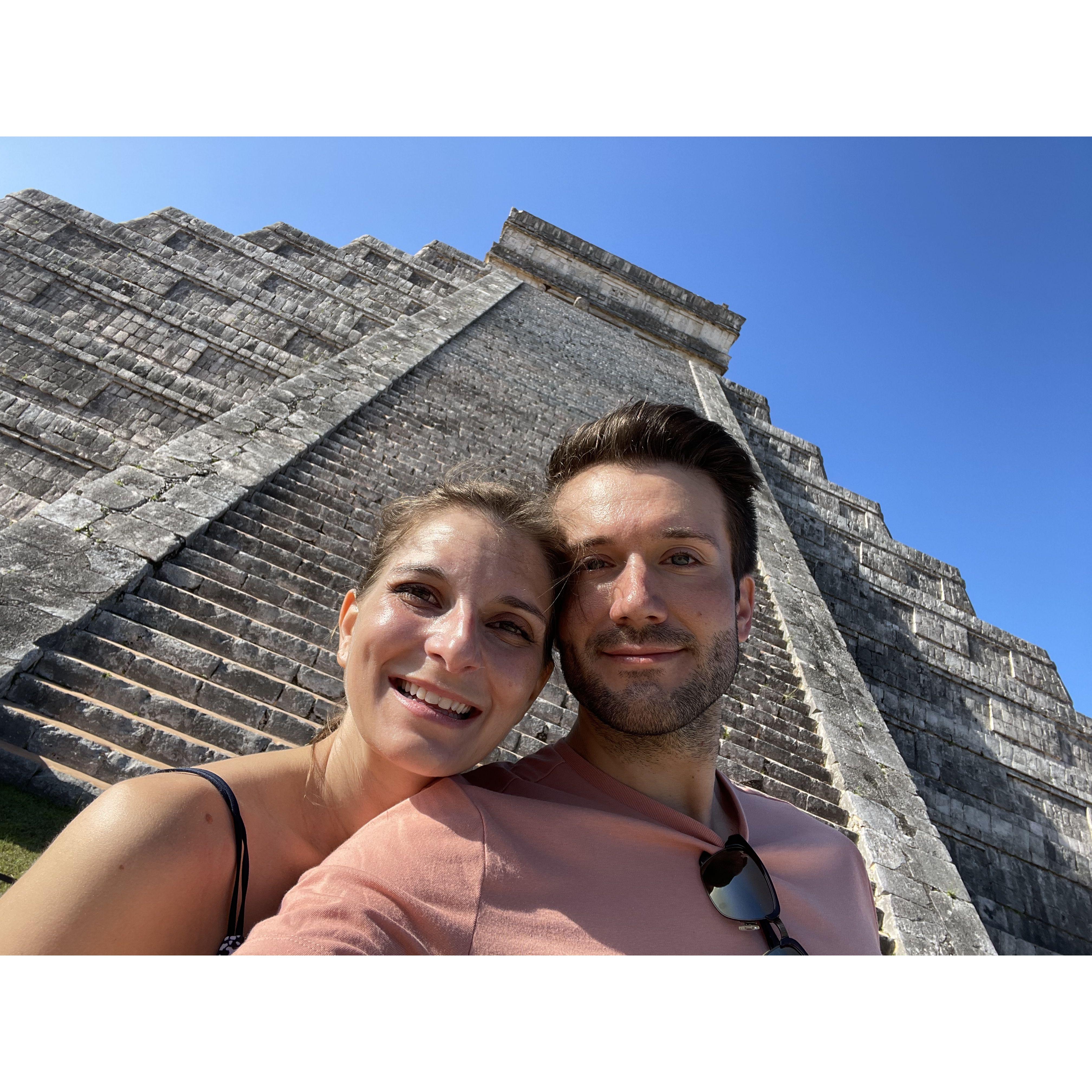 Sweaty in Mexico.