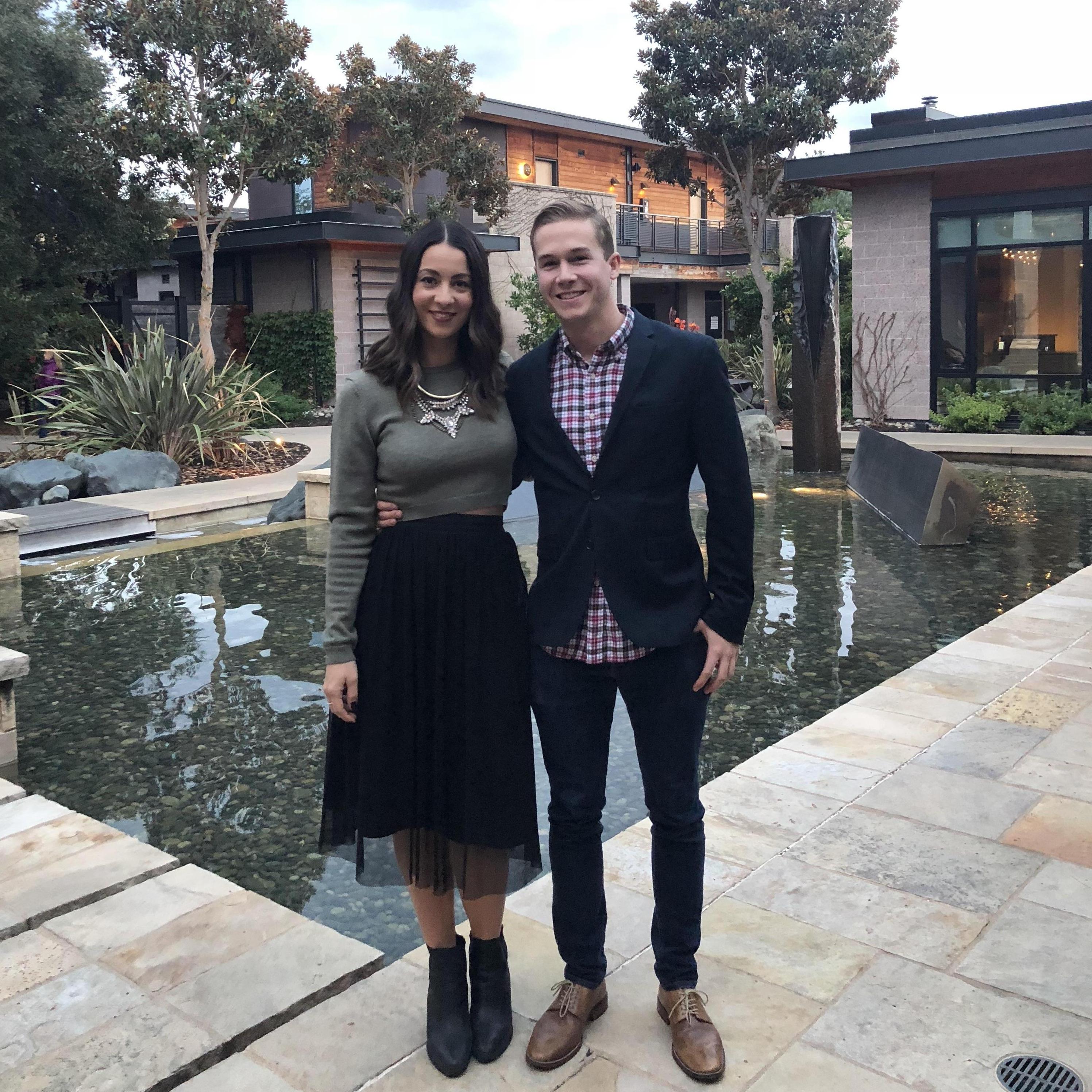 The day we decided to move in together! In Napa, California. November 2017.