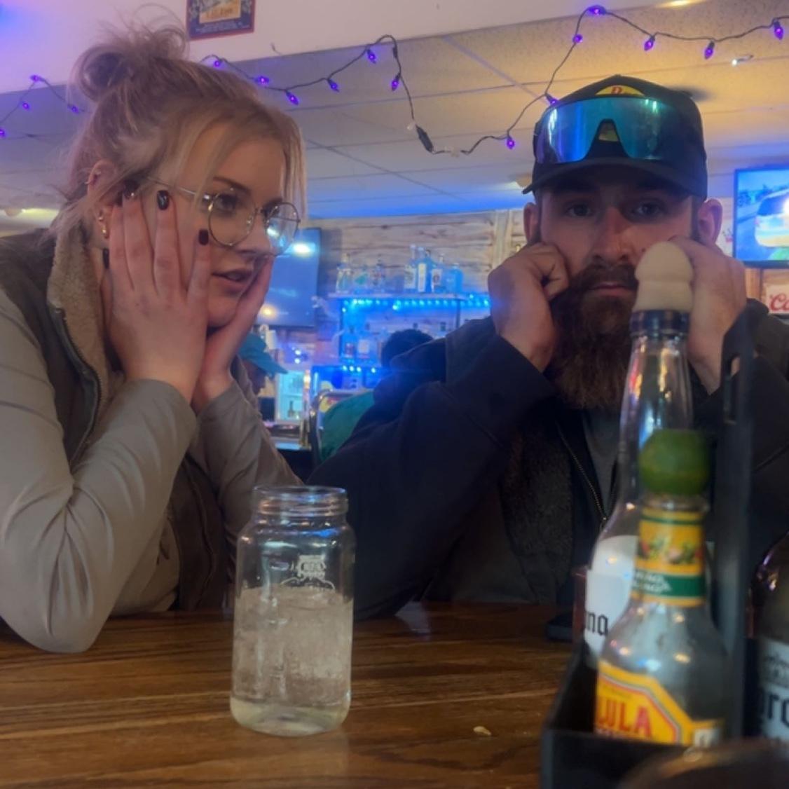 us both getting annoyed at karaoke