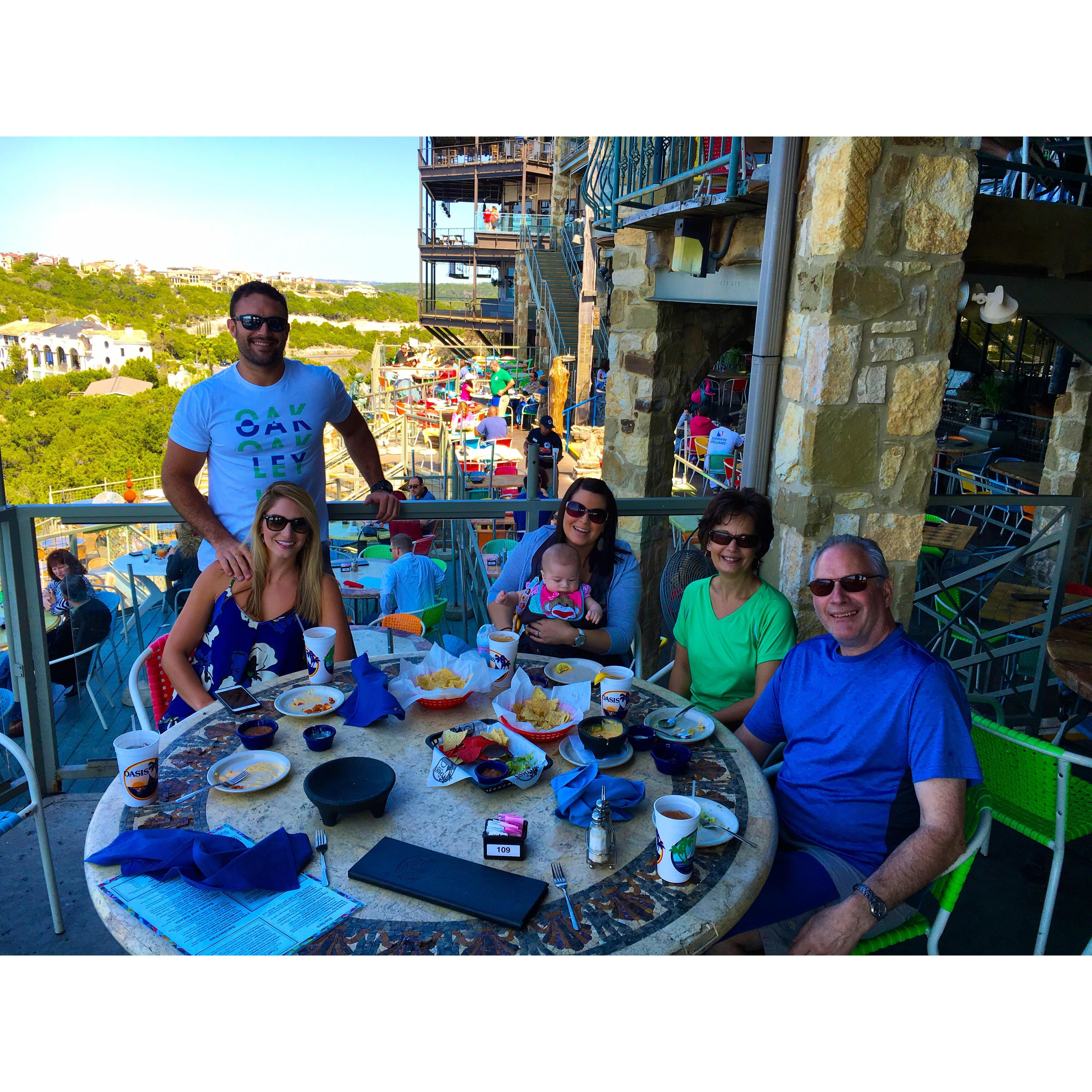 Scotts parents + sister