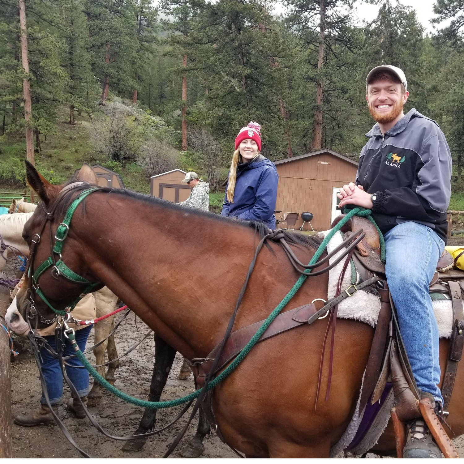 First big trip together in Colorado, including horseback riding up a mountain!