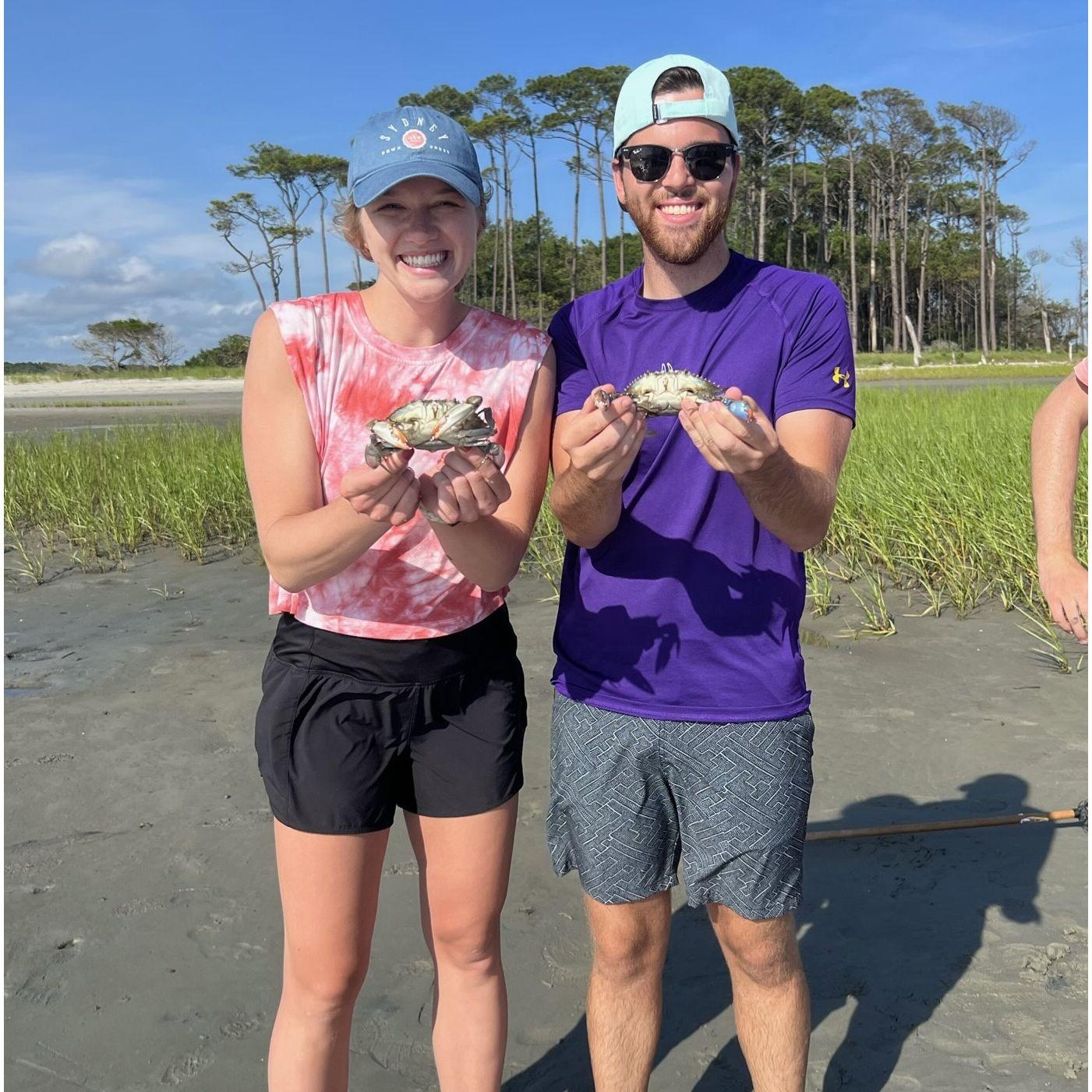 super fun trip to myrtle beach with the leach family! we caught these crabs ourselves!