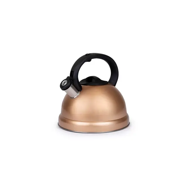 3 QT Stainless Steel Whistling Tea Kettle - Copper