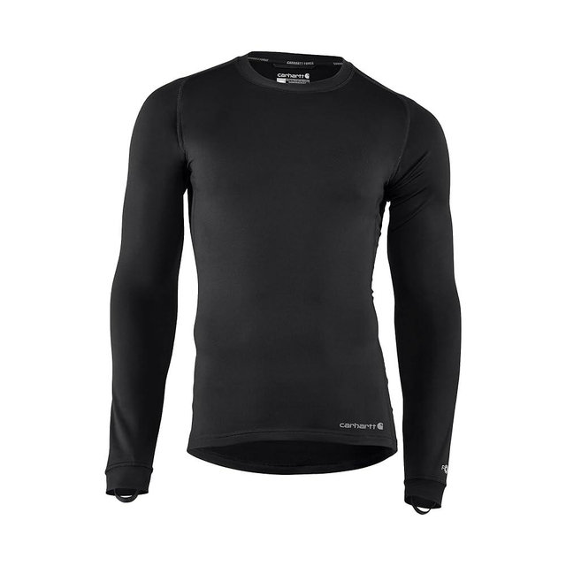 Carhartt Men's Force Heavyweight Stretch Base Layer Crewneck (No Pocket)
