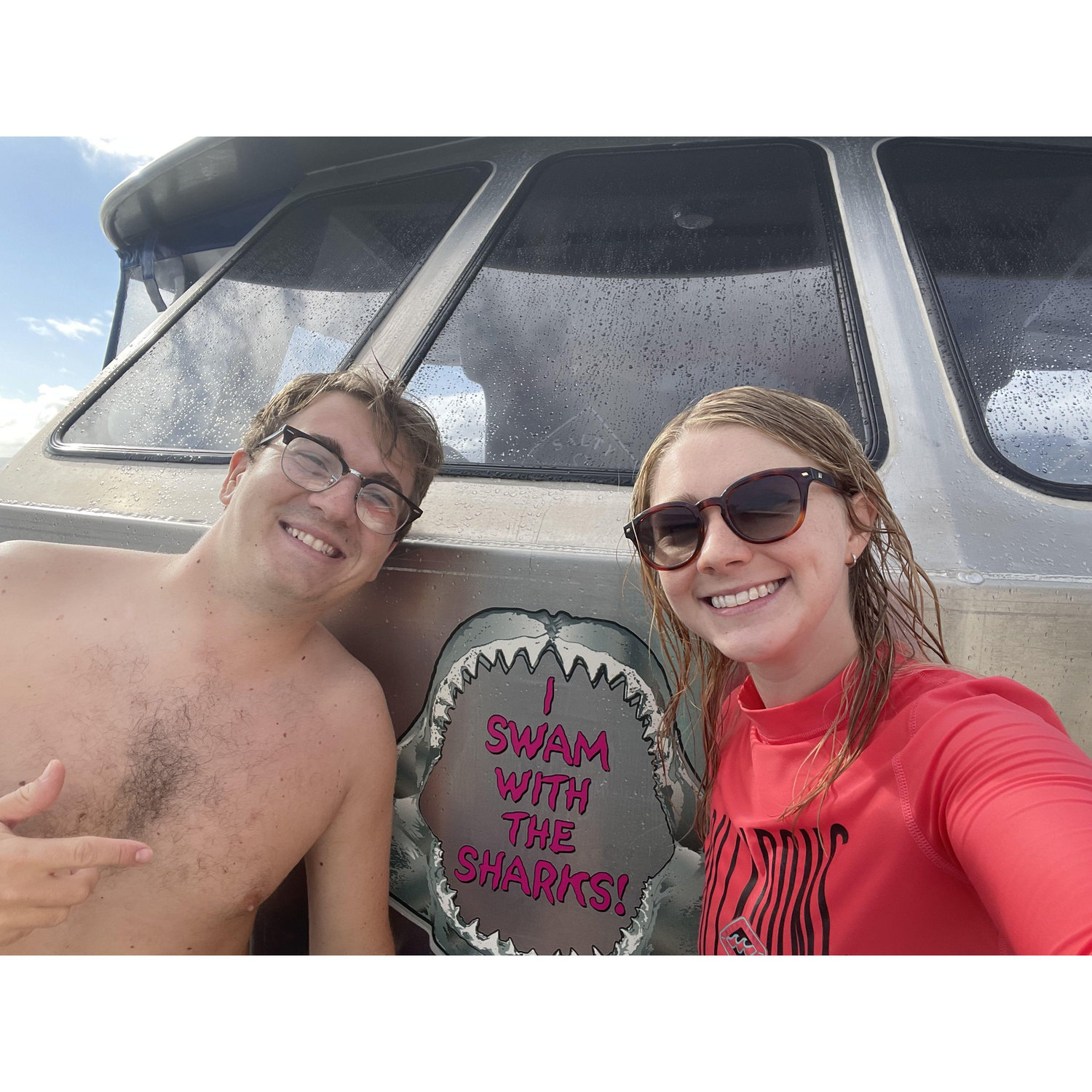 tried swimming with sharks!