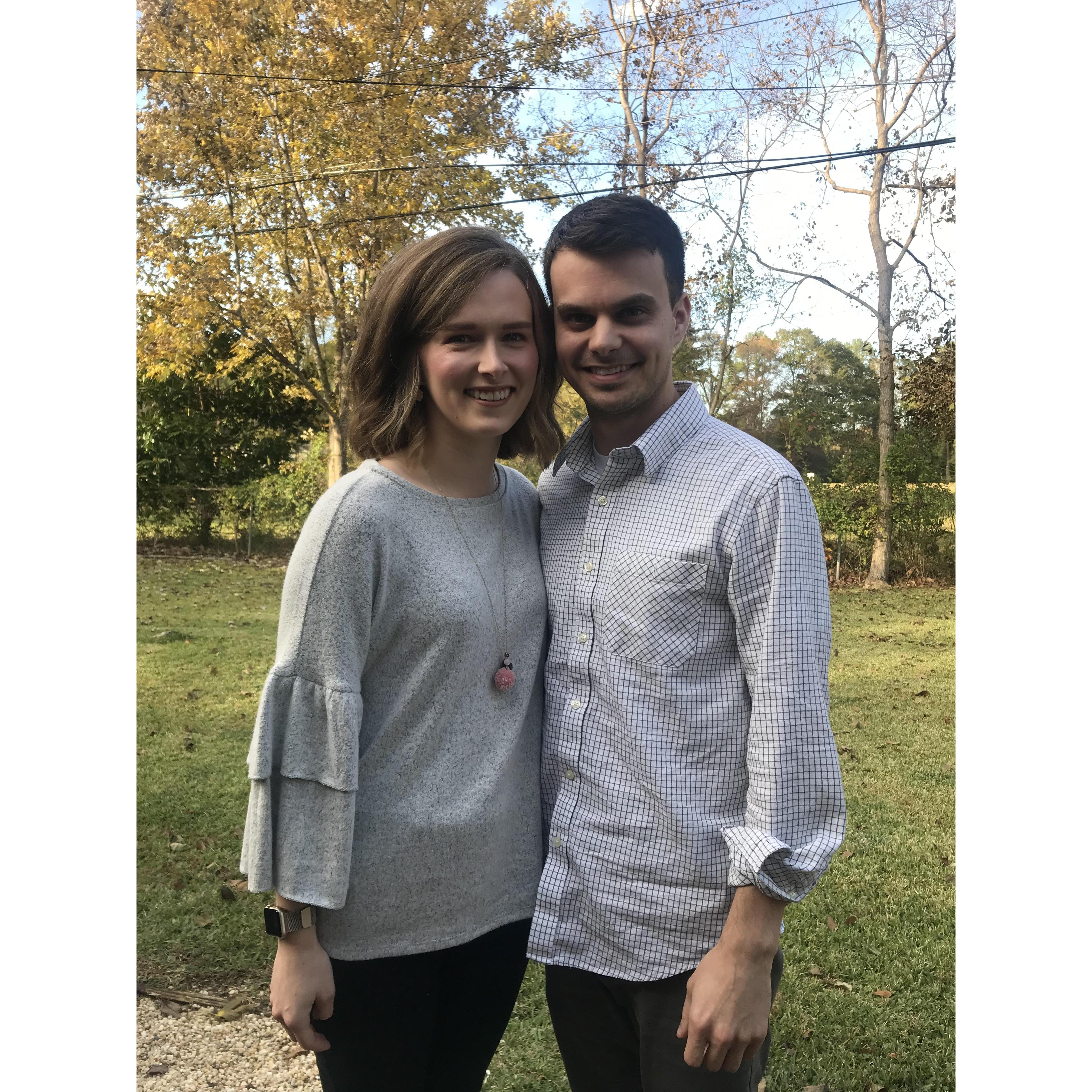 Our first Thanksgiving together.